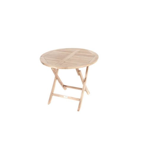Garden Teak tuinmeubelen Kentucky tuintafel 80 cm rond Garden Teak tuinmeubelen Kentucky tuintafel 80 cm rond