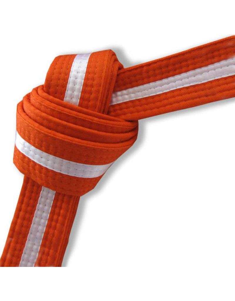 White Stripe Belts for Karate, Jiu Jitsu and Kickboxing Enso Martial