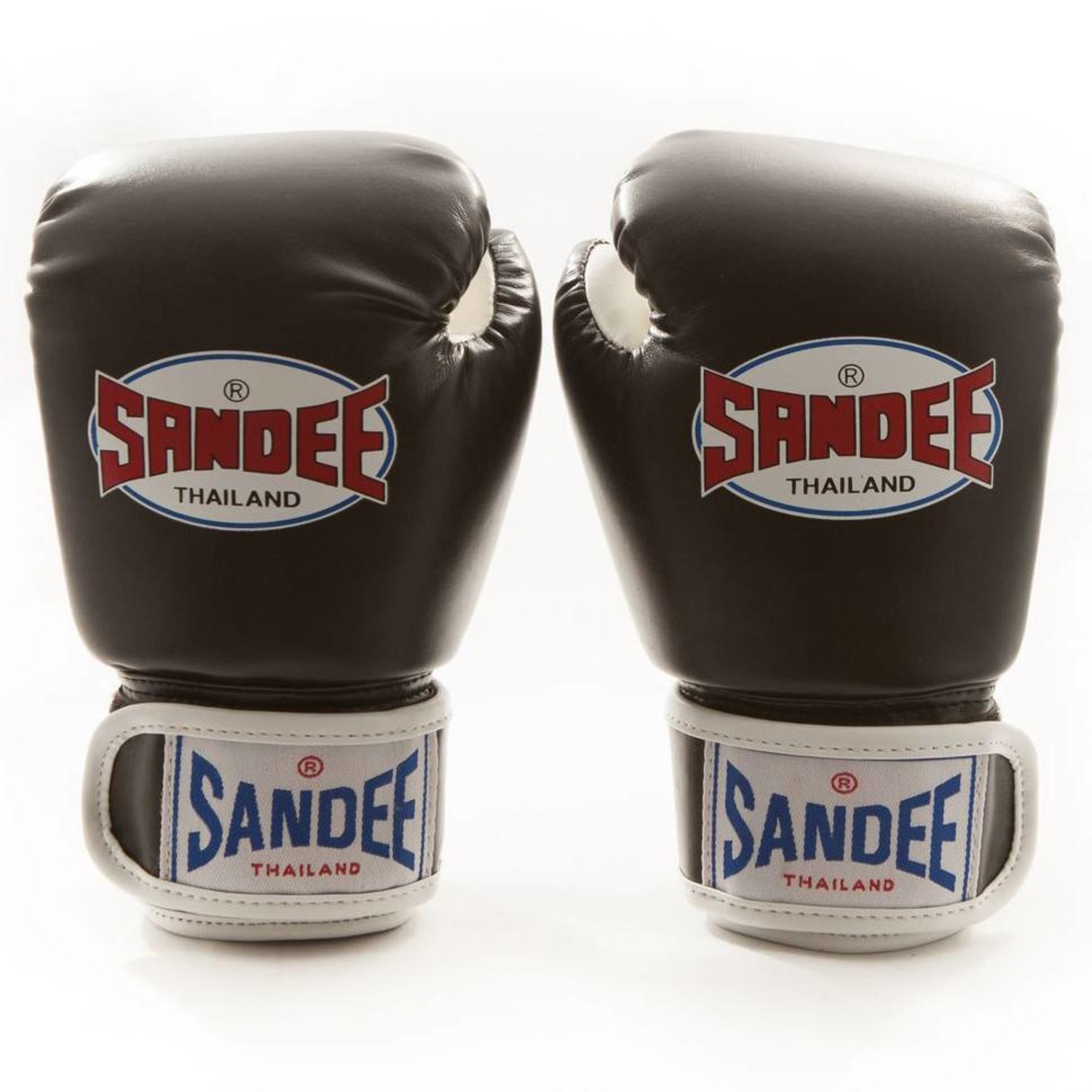 Sandee Thai Boxing Gloves PU in Black The Authentic Range Enso