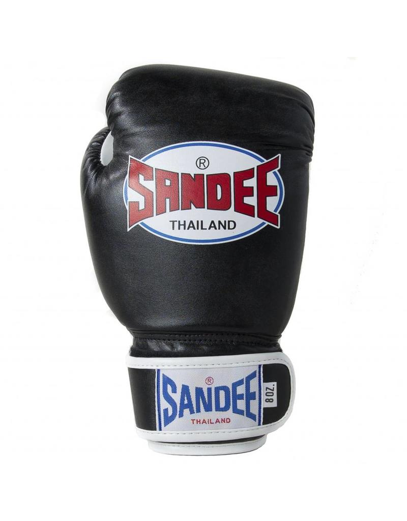Sandee Thai Boxing Gloves PU in Black The Authentic Range Enso