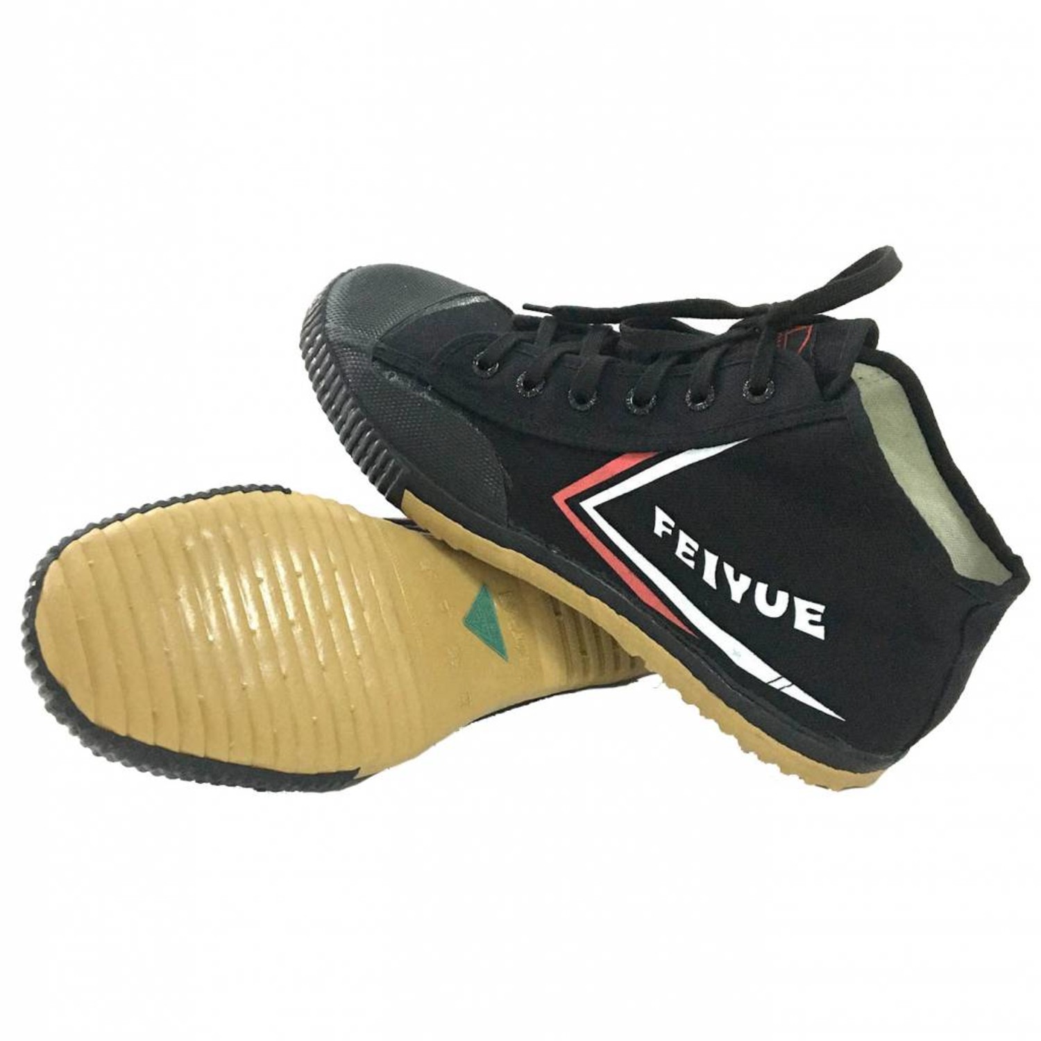 Feiyue Black High Top Shoes - Black 45 = 11