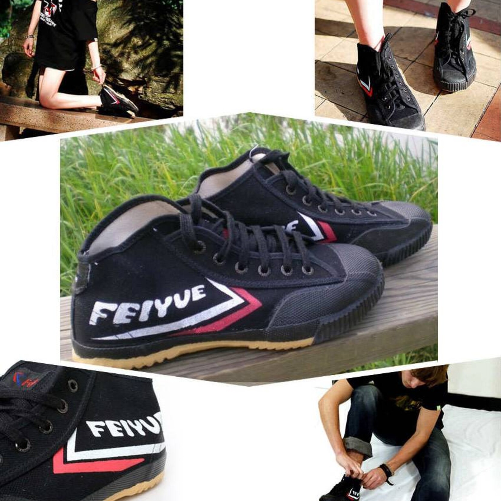 Feiyue Feiyue Black High Top Shoes