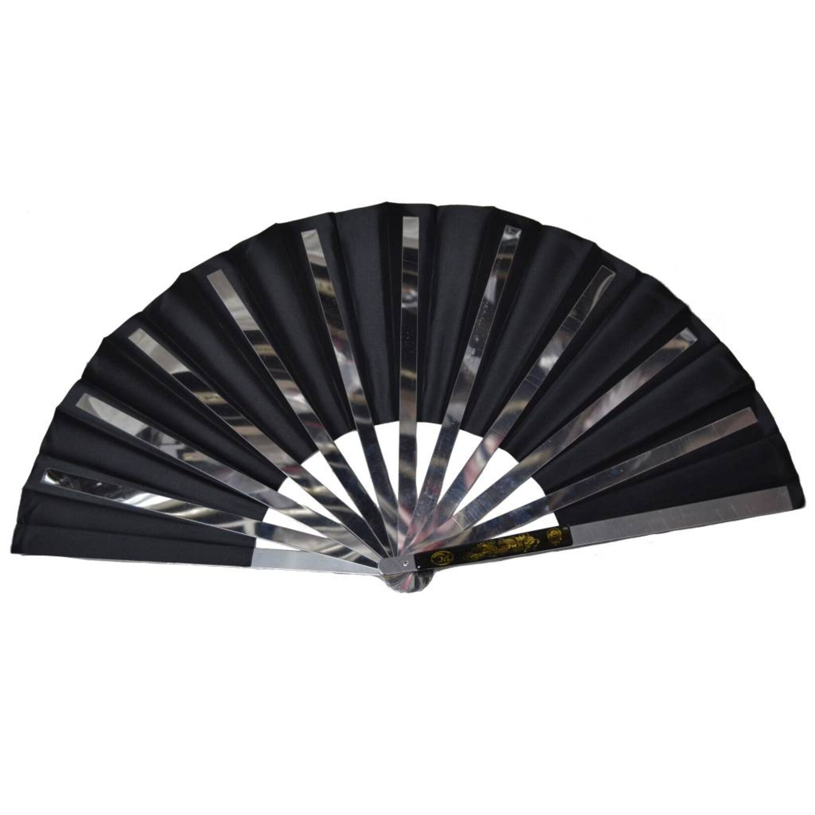 Enso Martial Arts Shop Black Metal Tai Chi Fan