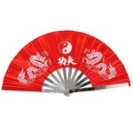 Enso Martial Arts Shop Red Metal Tai Chi Fan