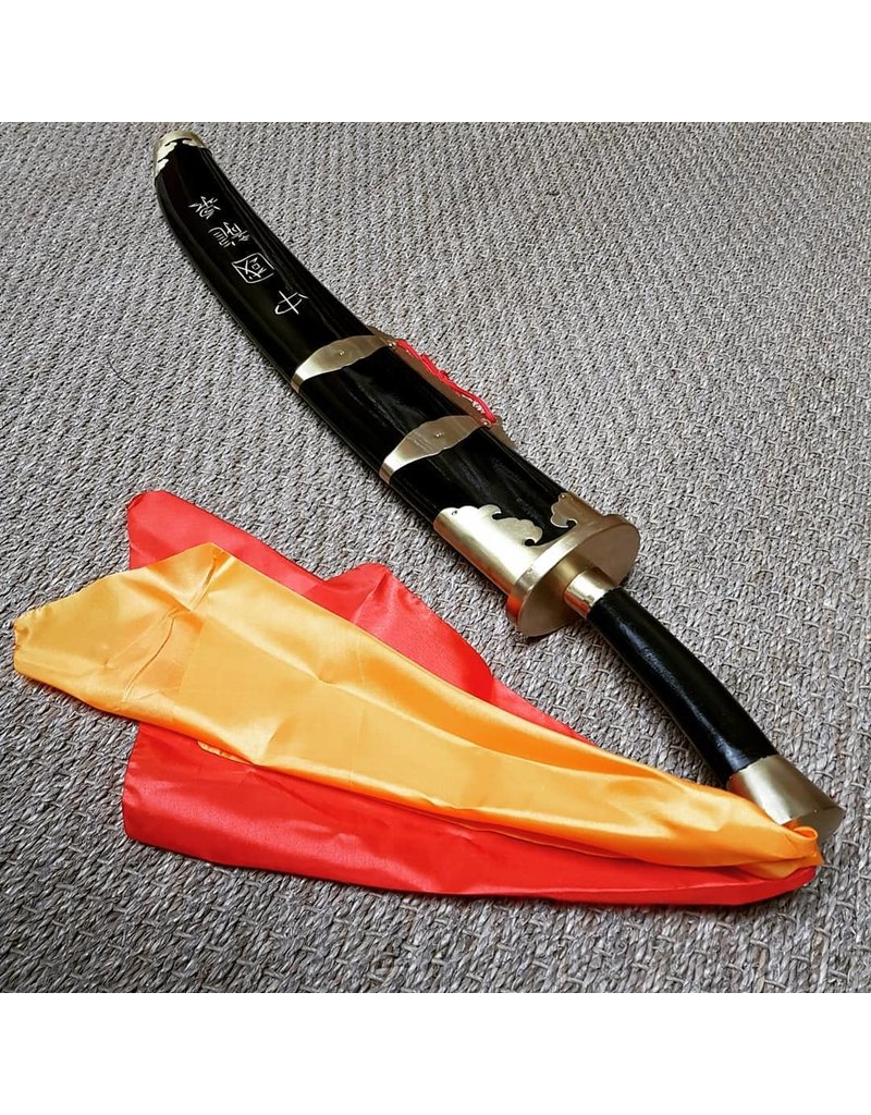 Black Dragon Kung Fu Broadsword has a rigid blade for Kung Fu Enso