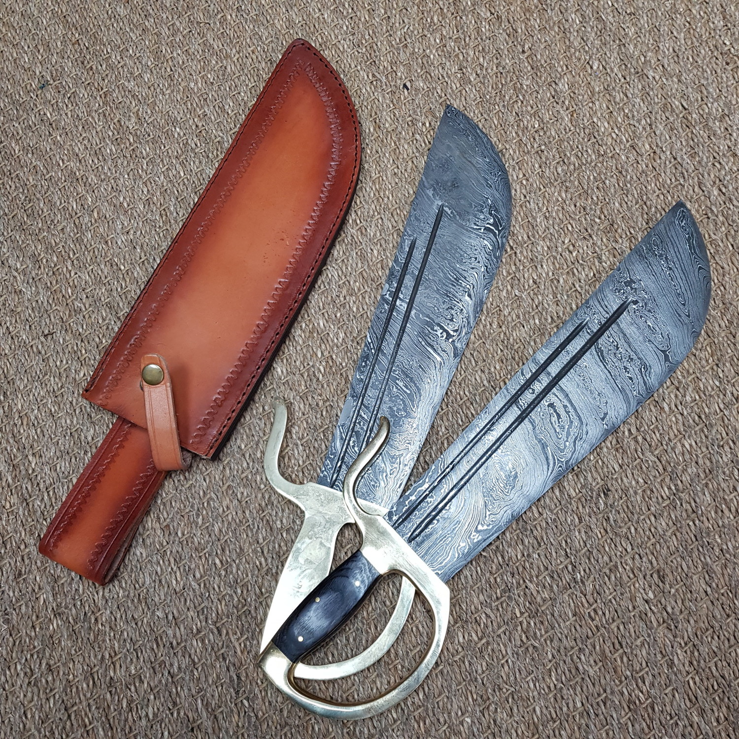 Damascus Wing Chun Butterfly Knives are incredibly beautiful! Enso