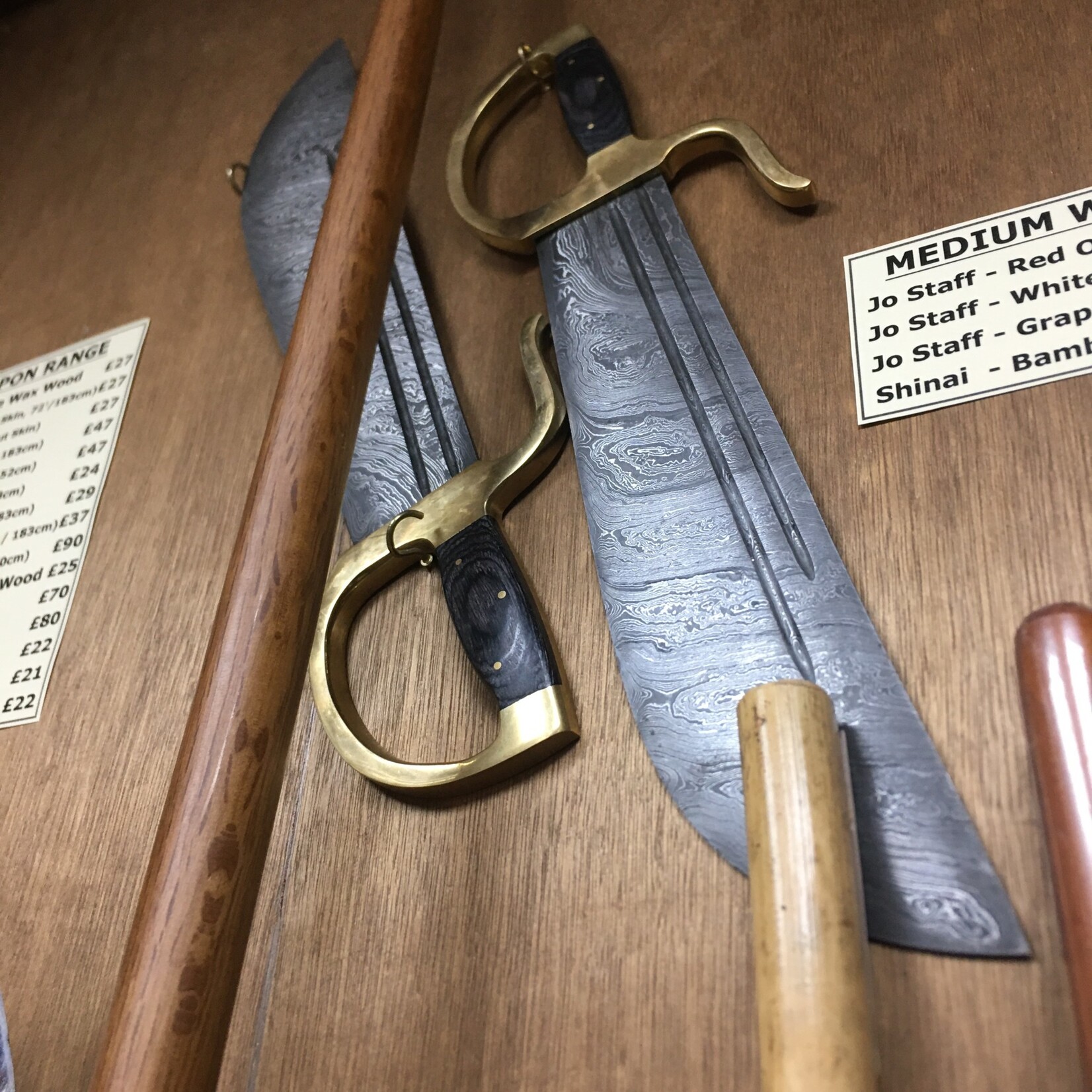 Enso Martial Arts Shop Damascus Wing Chun Butterfly Knives