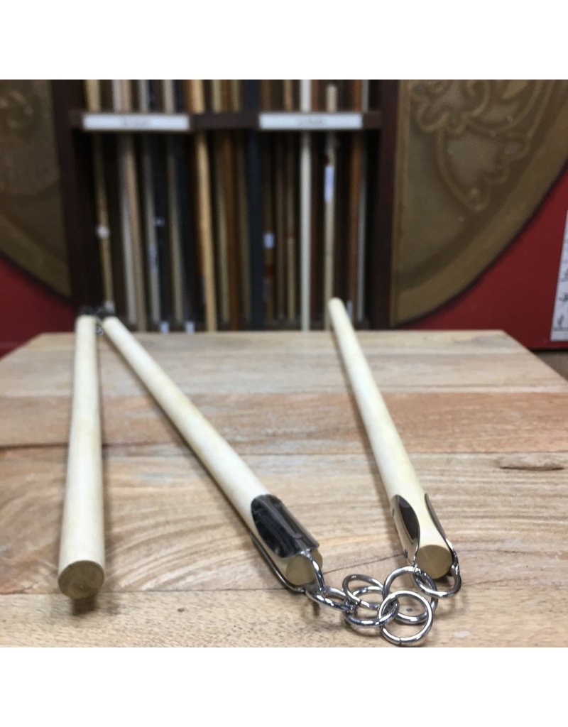 Three section Staff is made of traditional White Wax Wood Enso