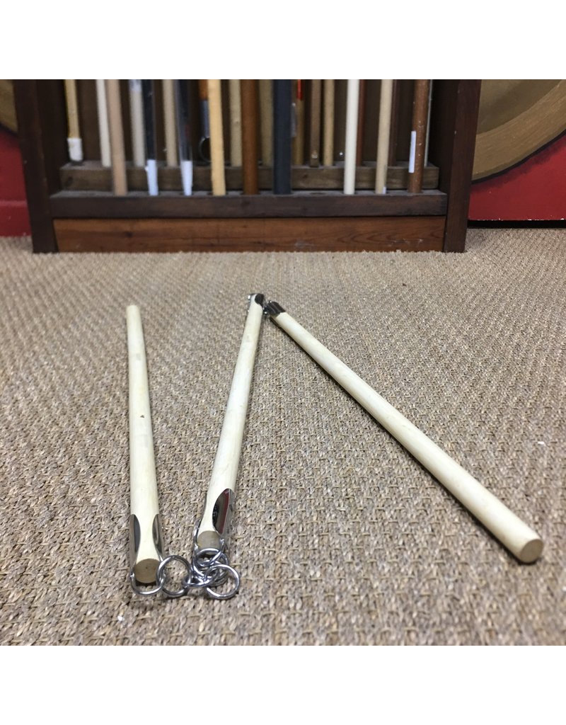 Three section Staff is made of traditional White Wax Wood Enso