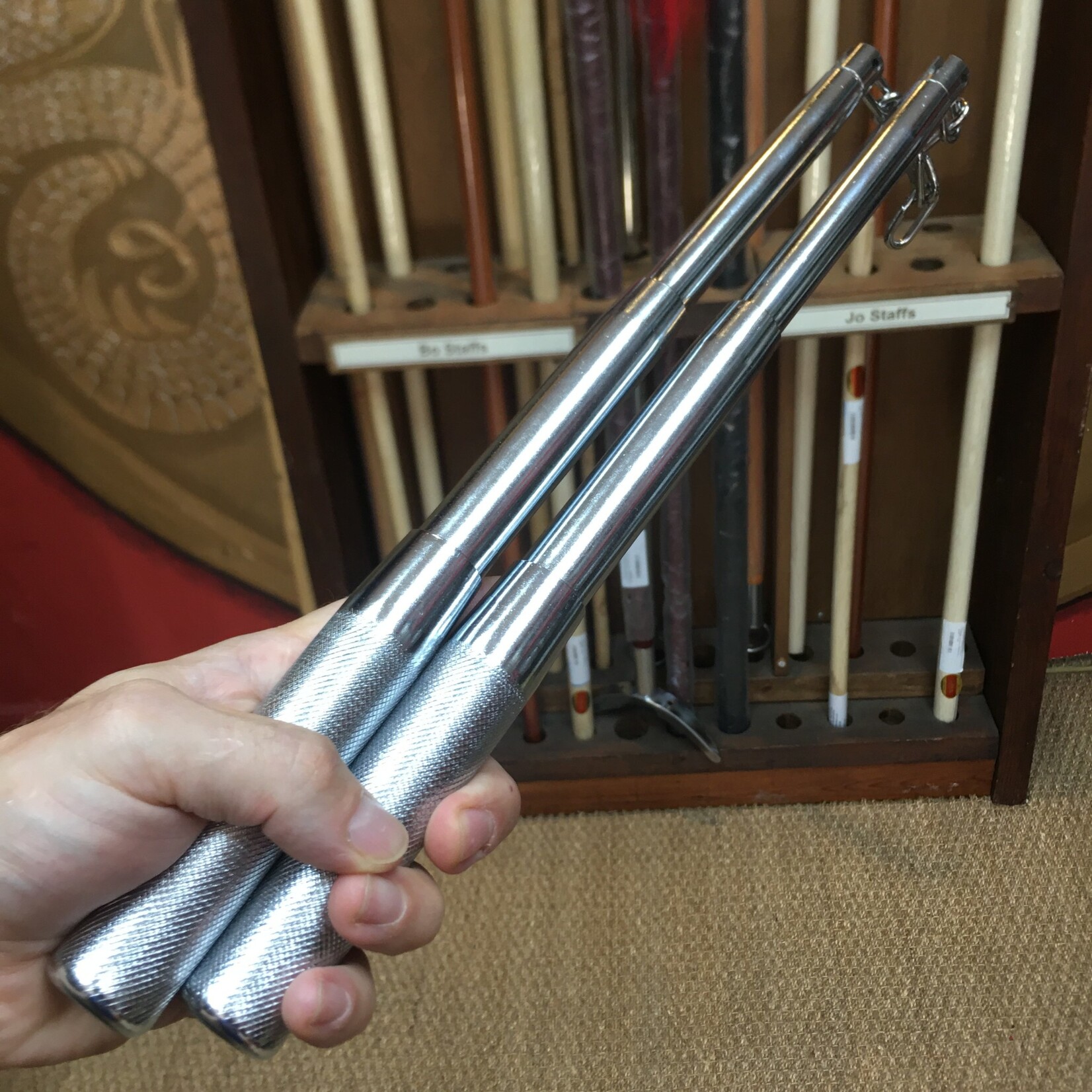 Chrome Telescopic Nunchaku