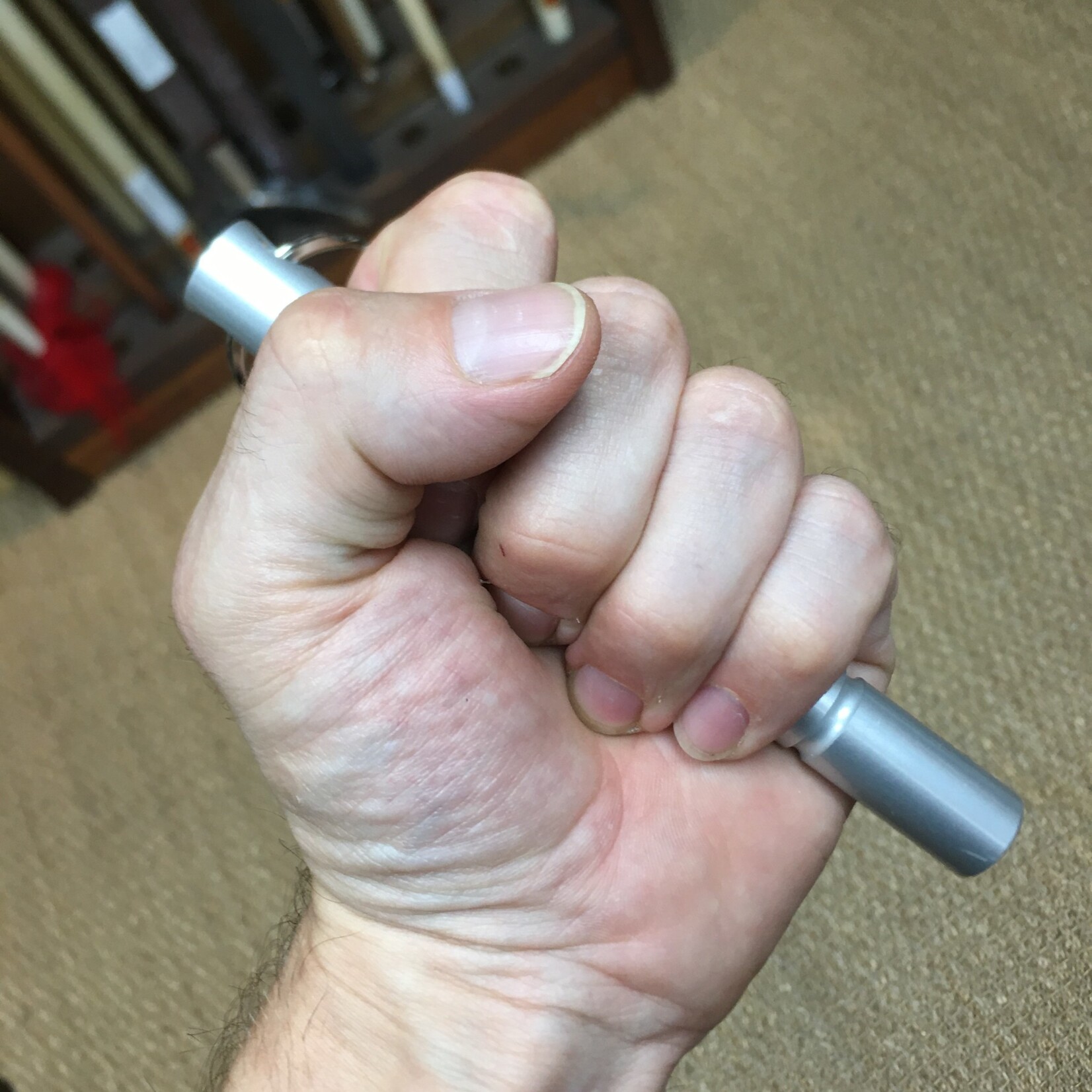 Enso Martial Arts Shop Silver Kubotan Keyring