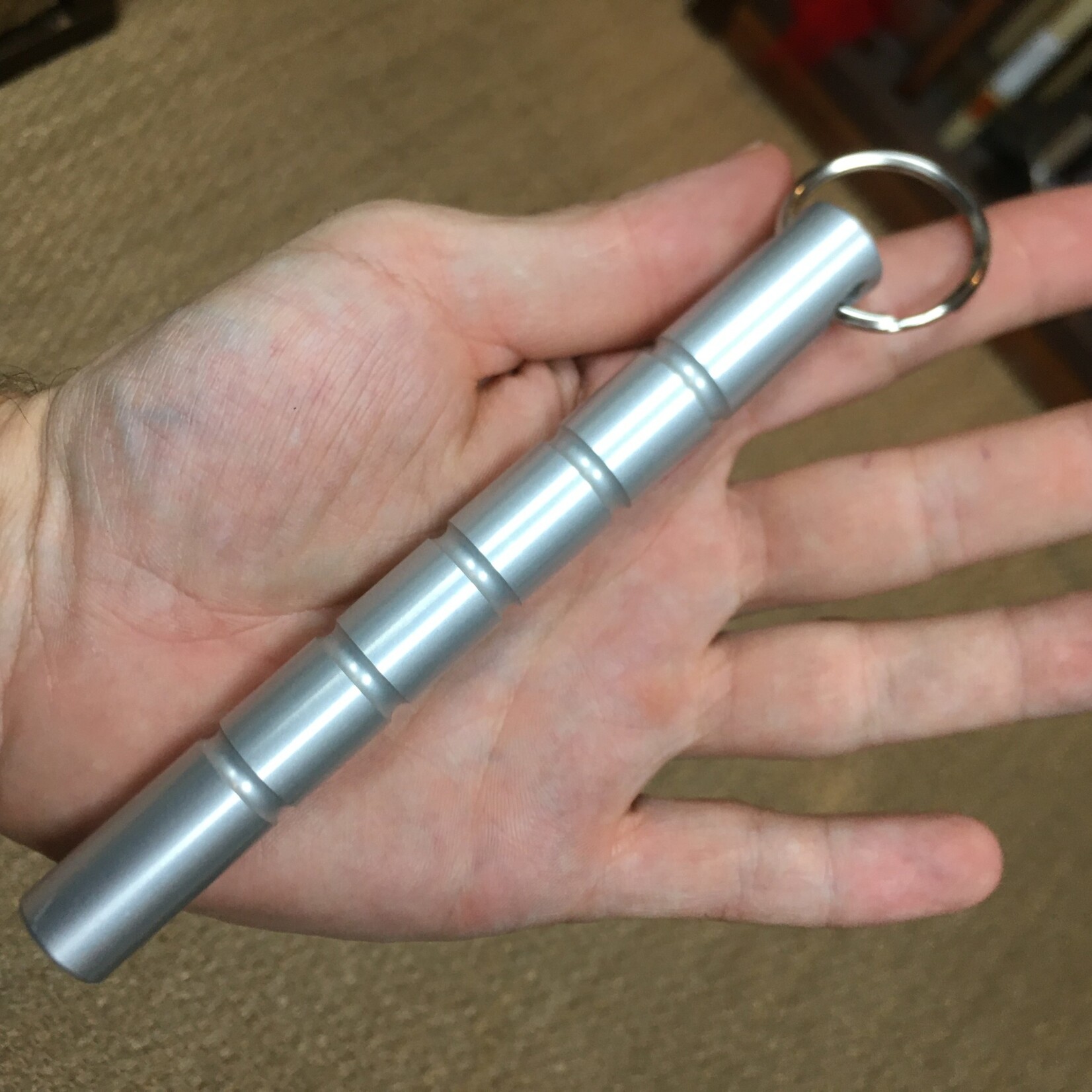 Enso Martial Arts Shop Silver Kubotan Keyring