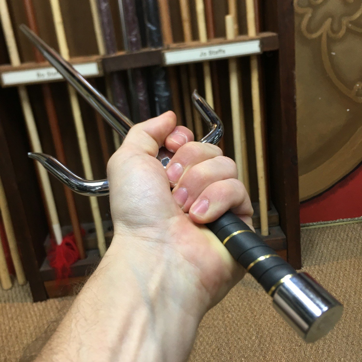 Chrome Round Sai Are A Traditional Okinawan Weapon Enso Martial Arts Shop Bristol 0507