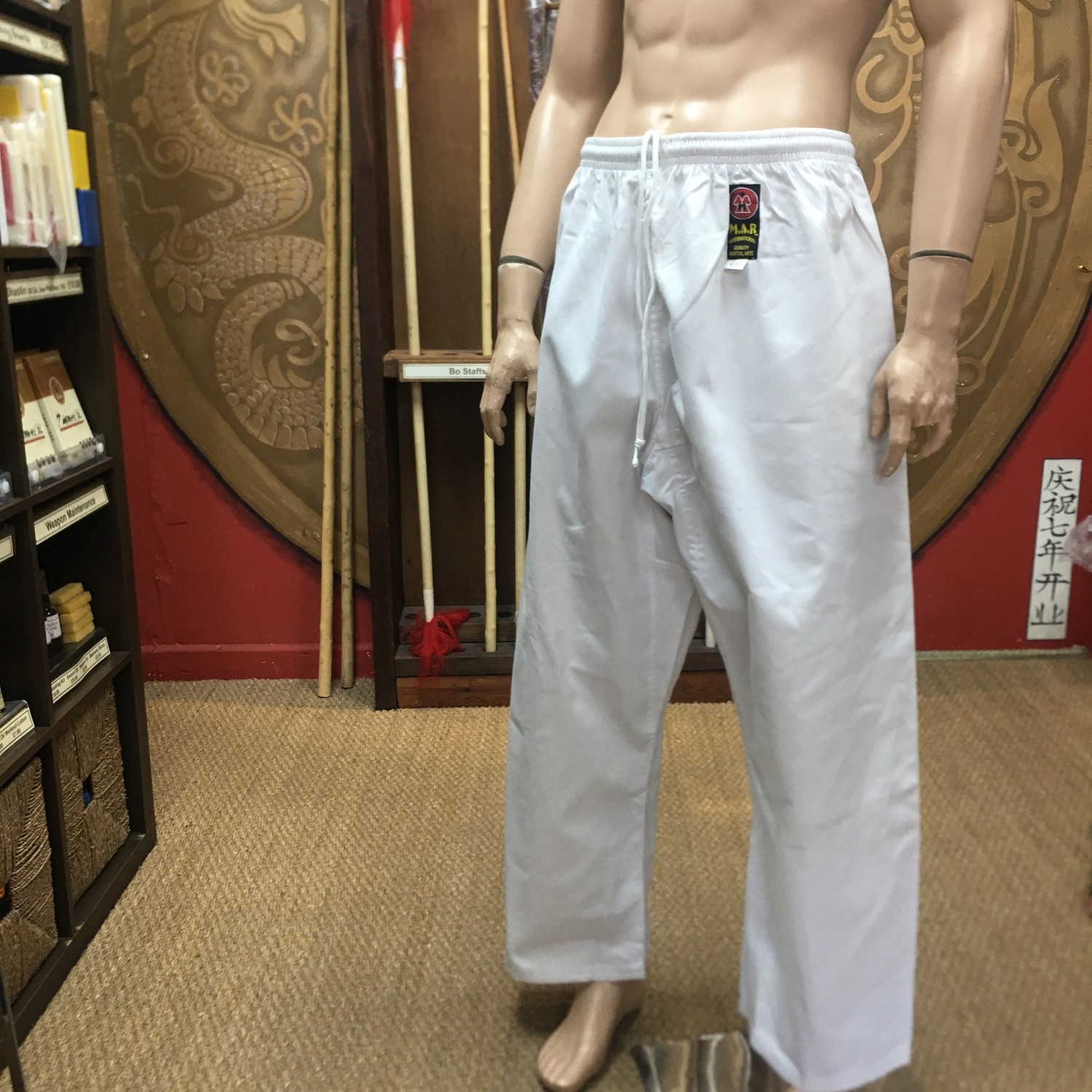 White Karate Trousers are perfect for Martial Arts Training Enso