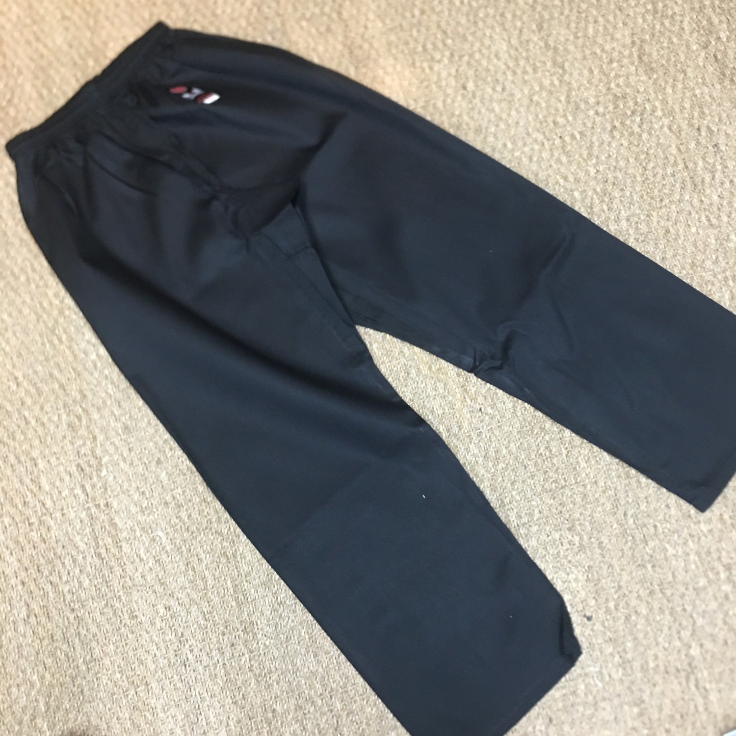 Black Karate Trousers are great for training Martial Arts Enso