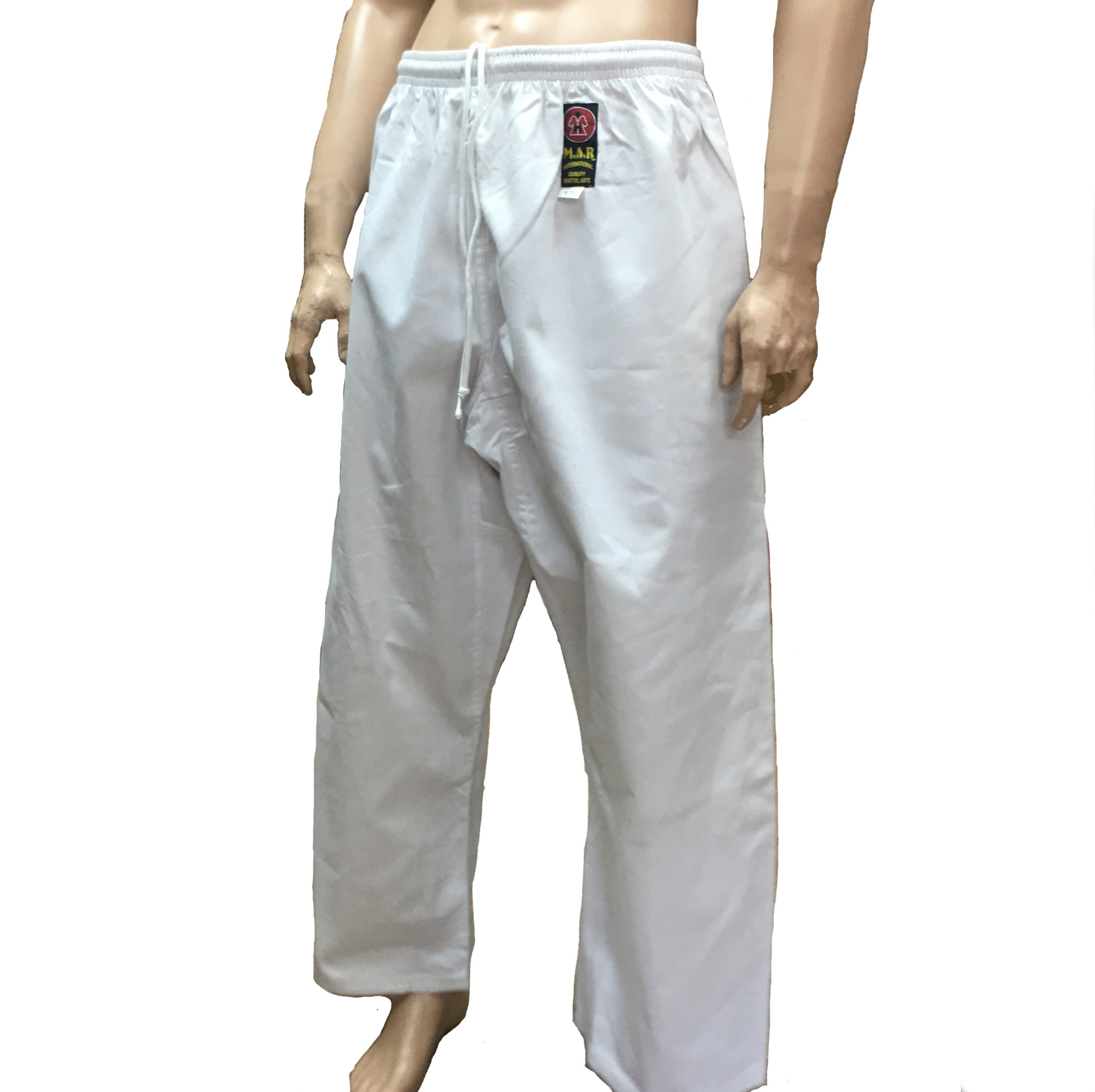 Malino Adult Student Karate Trousers PC White  7oz