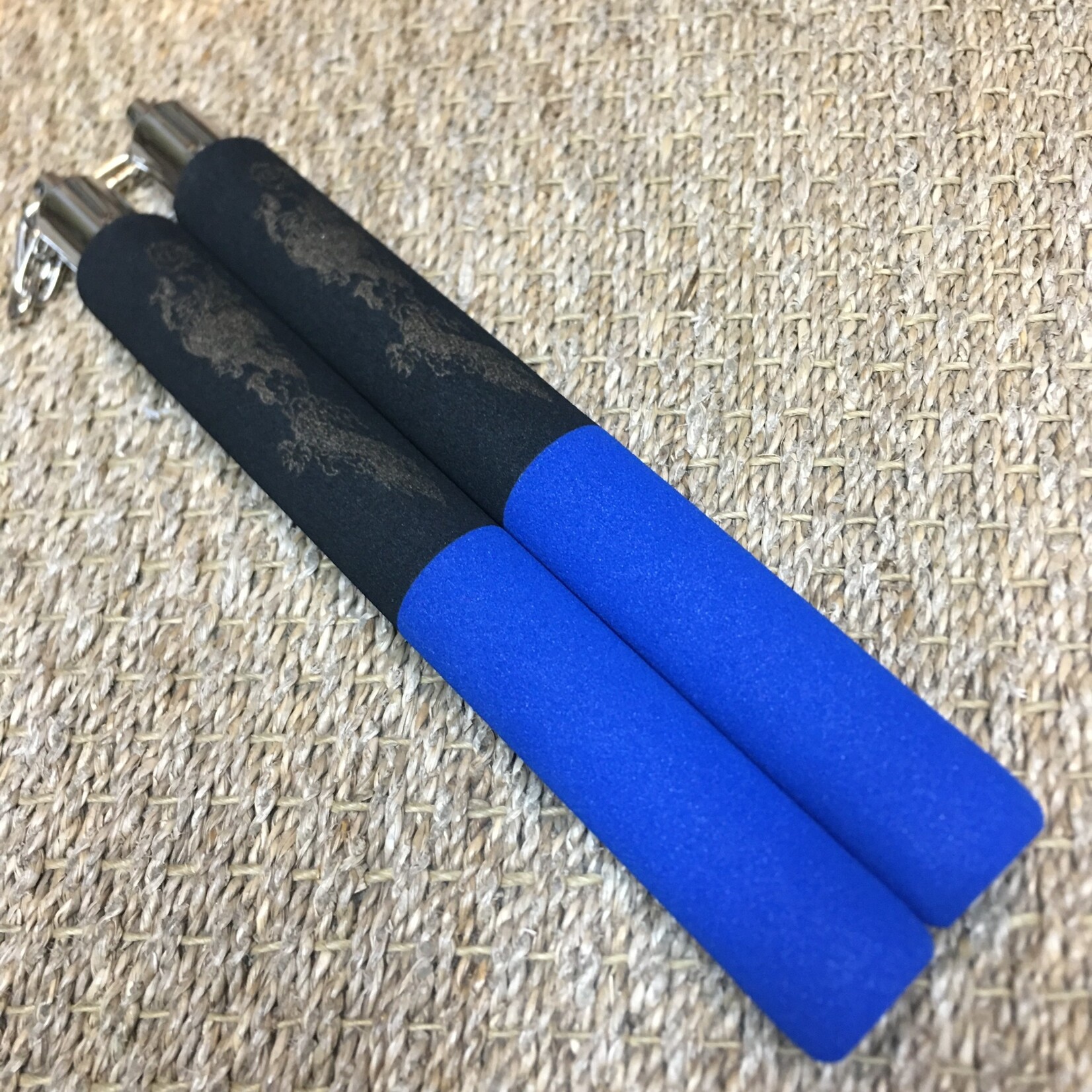 Blitz Black Blue Foam Nunchaku