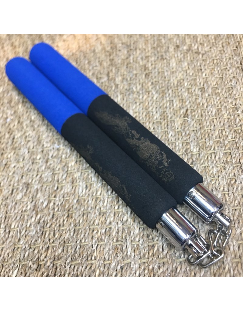 Black Blue foam Nunchaku will occupy your kids all day Enso Martial