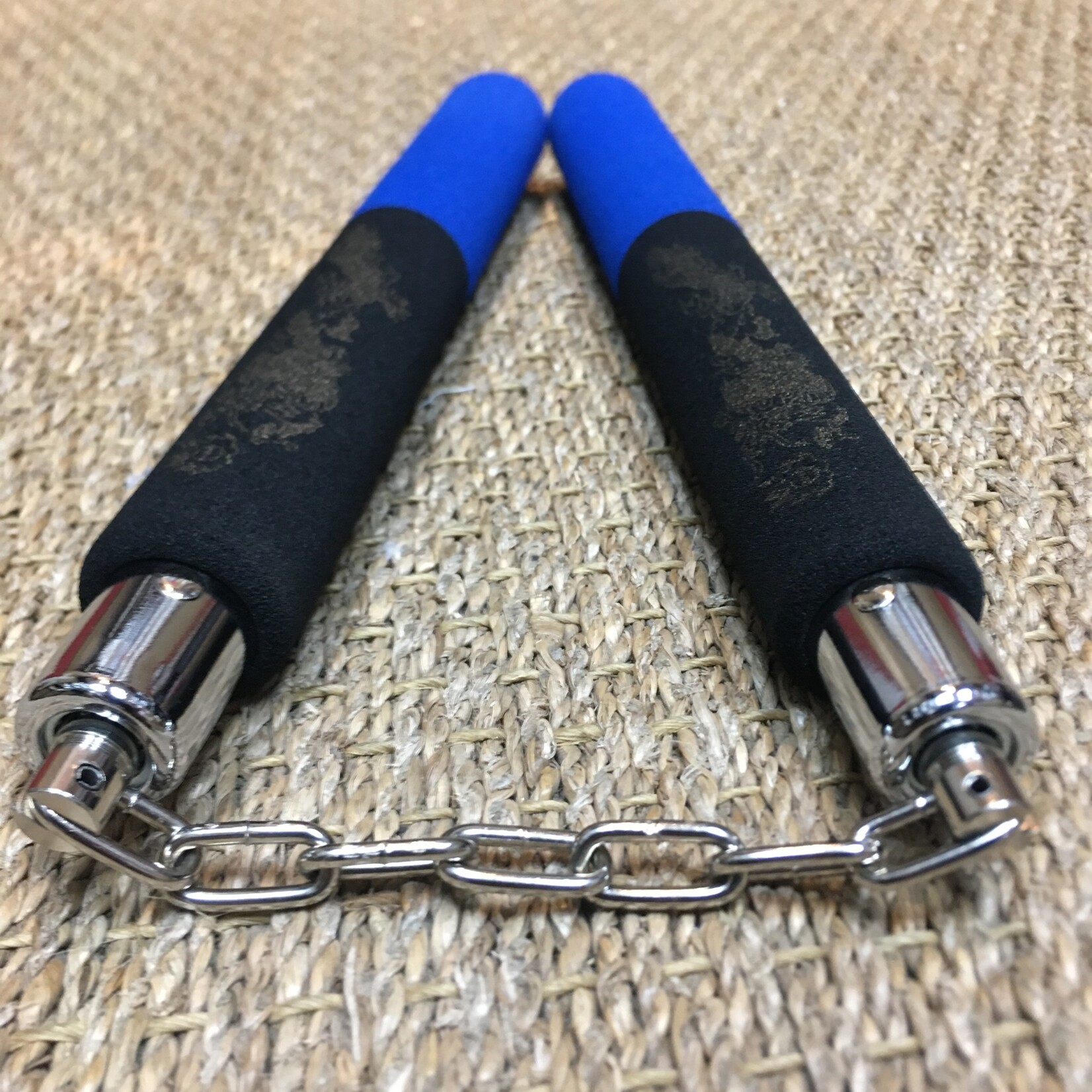 Blitz Black Blue Foam Nunchaku