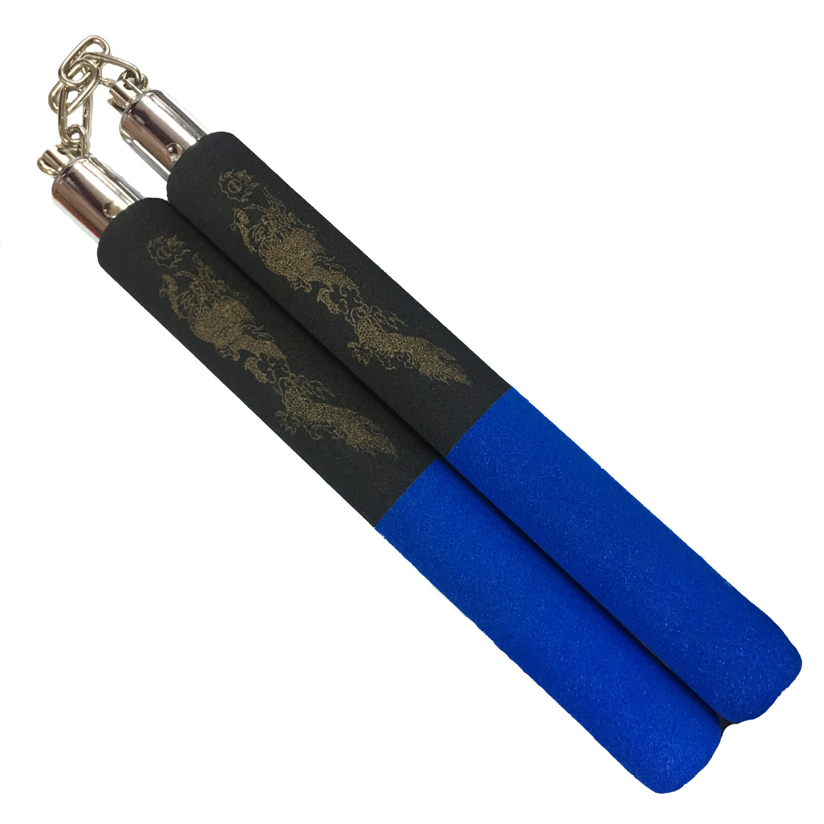 Blitz Black Blue Foam Nunchaku