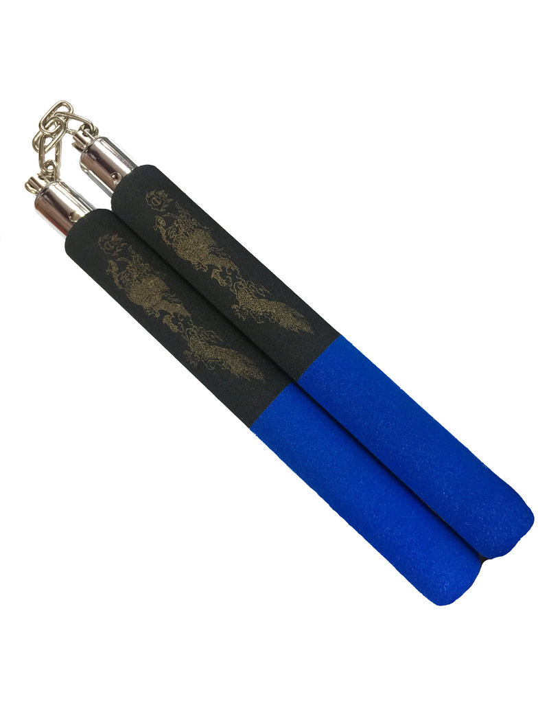 Black Blue foam Nunchaku will occupy your kids all day Enso Martial