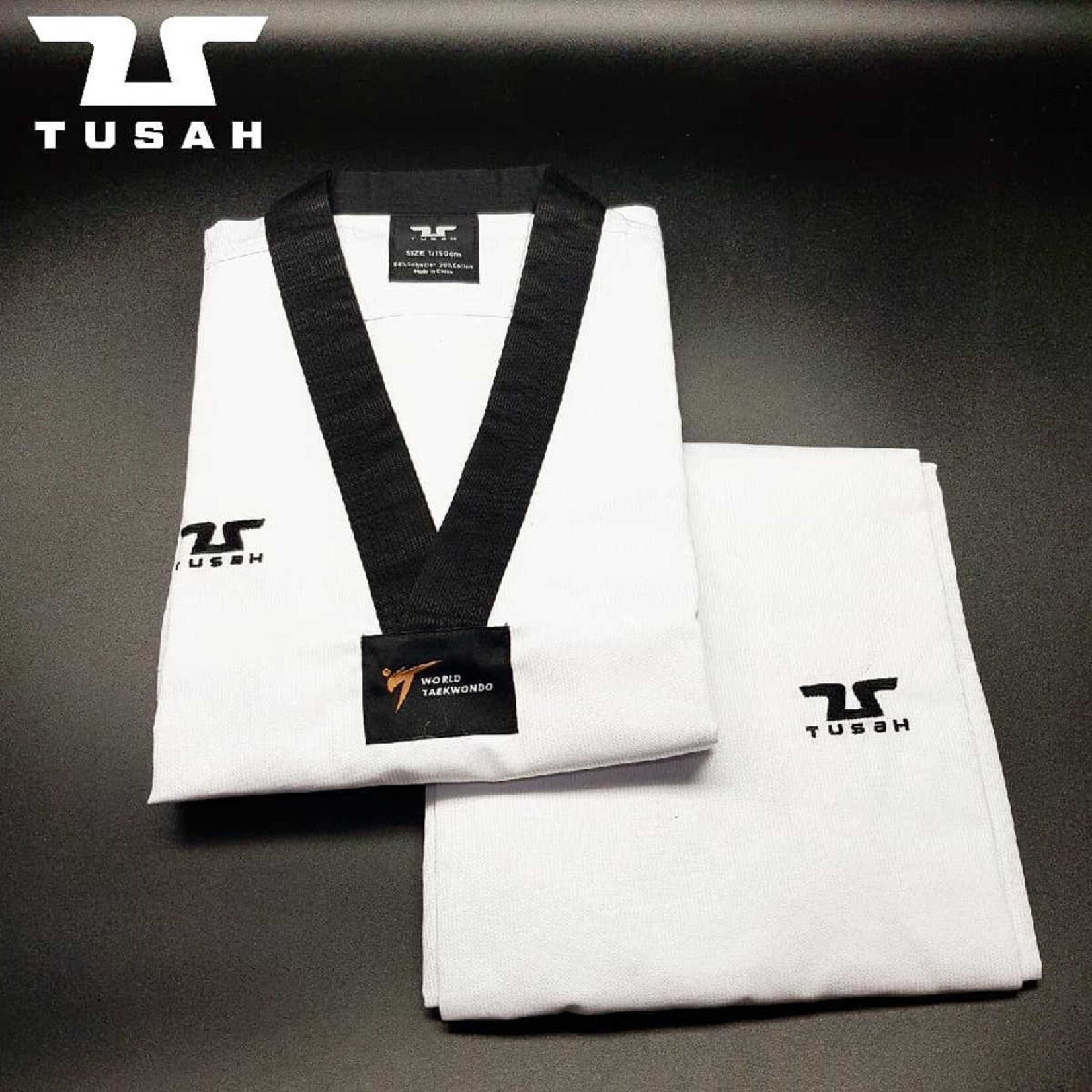 Tusah Tusah  WT Approved Dobok Black Collar