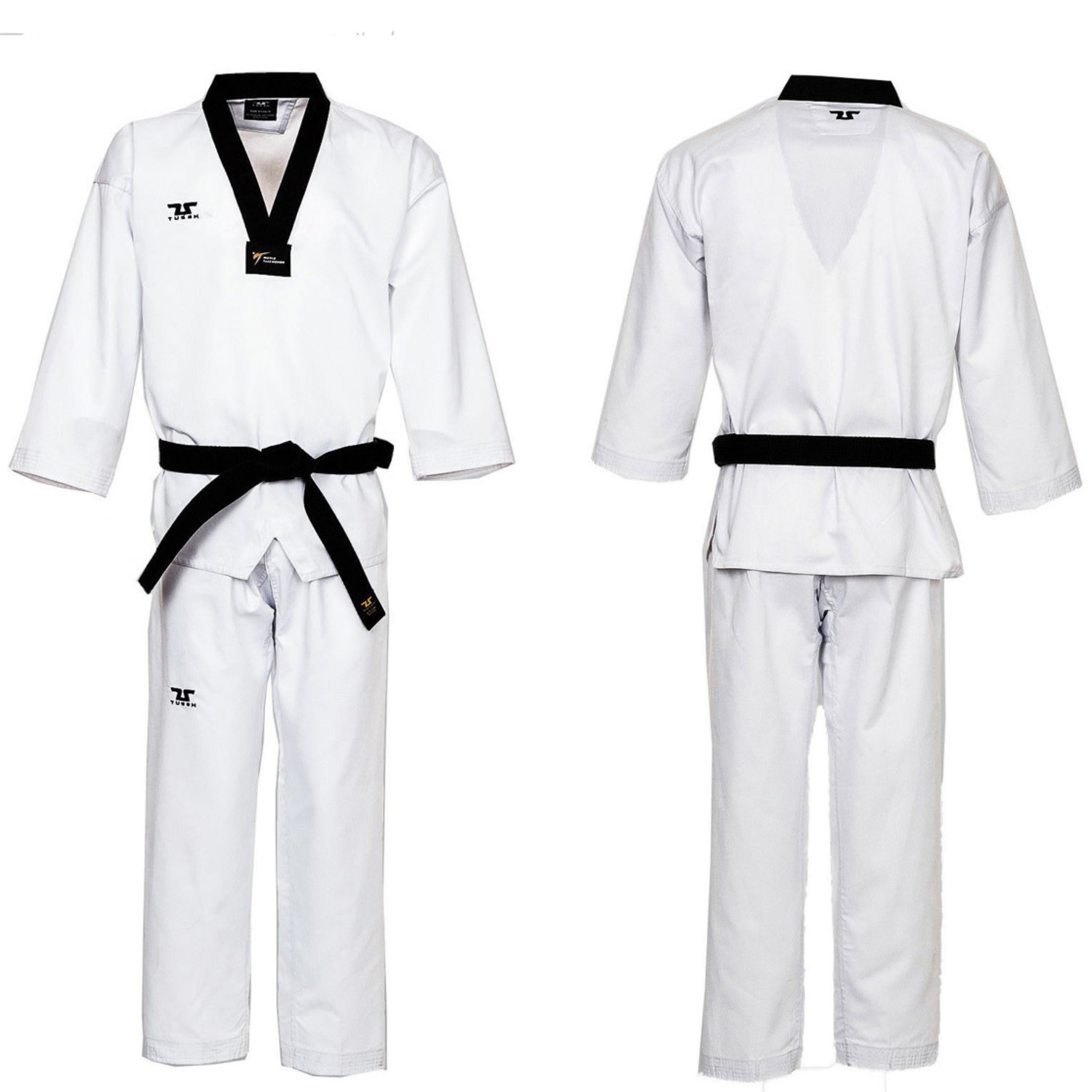 Tusah WT Approved Dobok Black Collar for top level Competitors - Enso Martial  Arts Shop Bristol