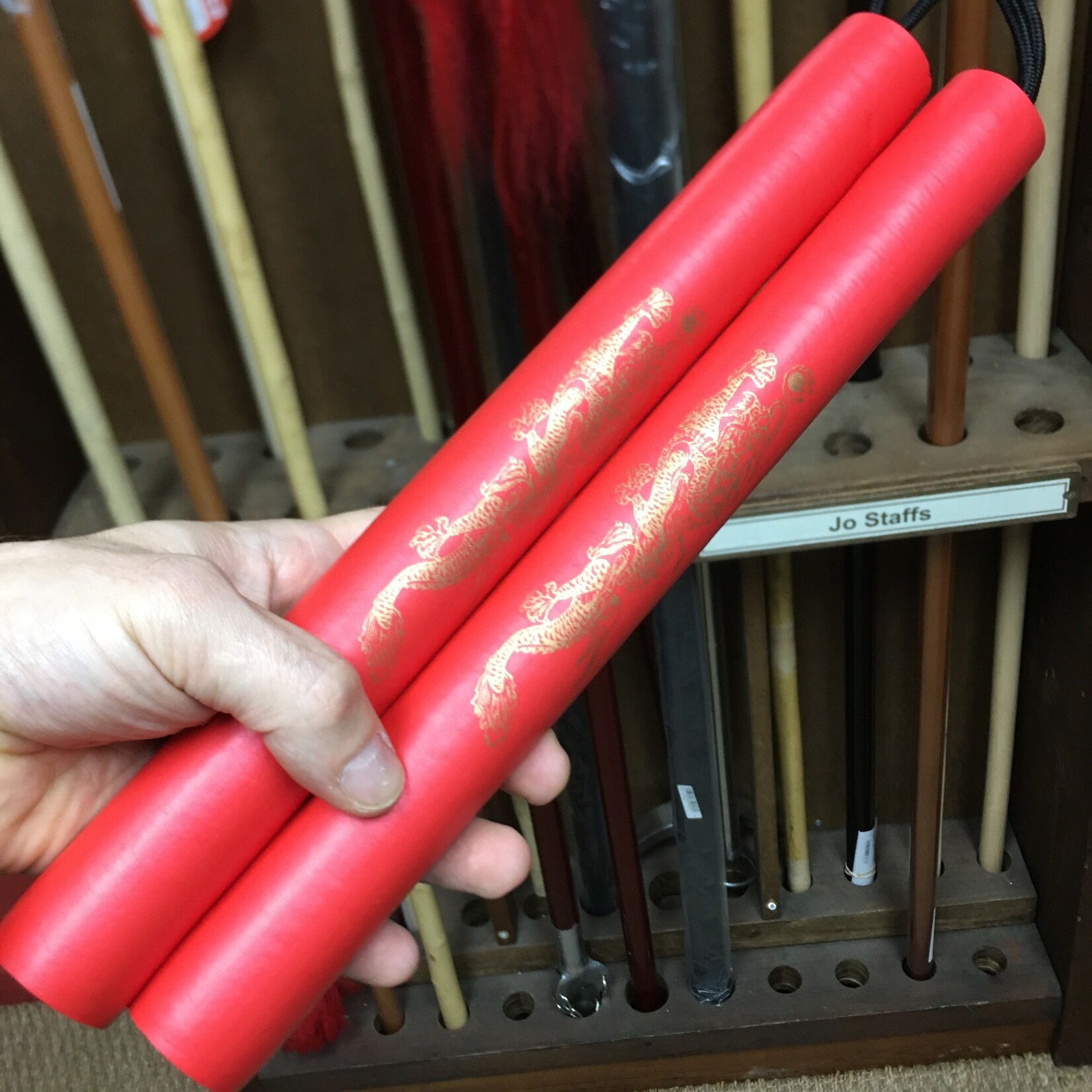 Enso Martial Arts Shop Red Foam Nunchaku