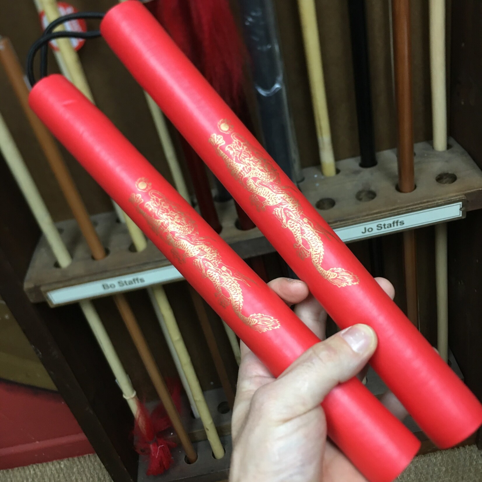 Enso Martial Arts Shop Red Foam Nunchaku