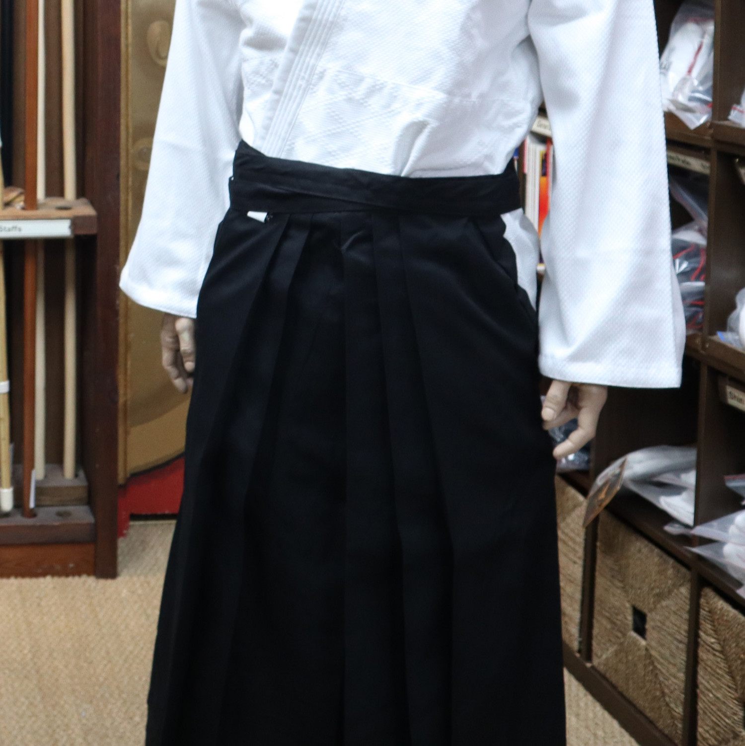 Traditional Black Hakama for Ju Jitsu, Aikido and Kendo Enso Martial Arts Shop Bristol