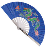 Enso Martial Arts Shop Blue Metal Tai Chi Fan