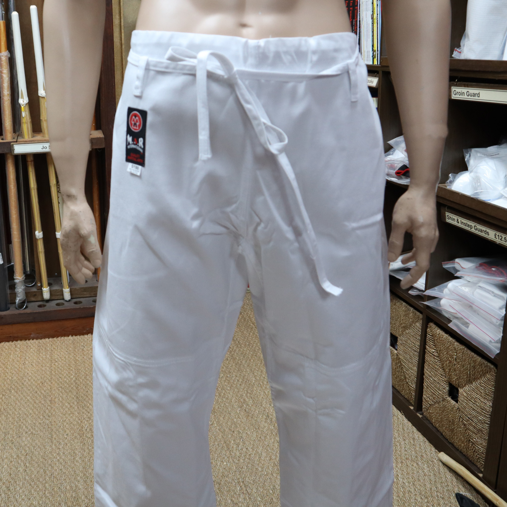 Playwell Martial Arts Judo Trousers White Bleached  Double Padded Knees   9oz 3160cm  Amazoncouk Sports  Outdoors