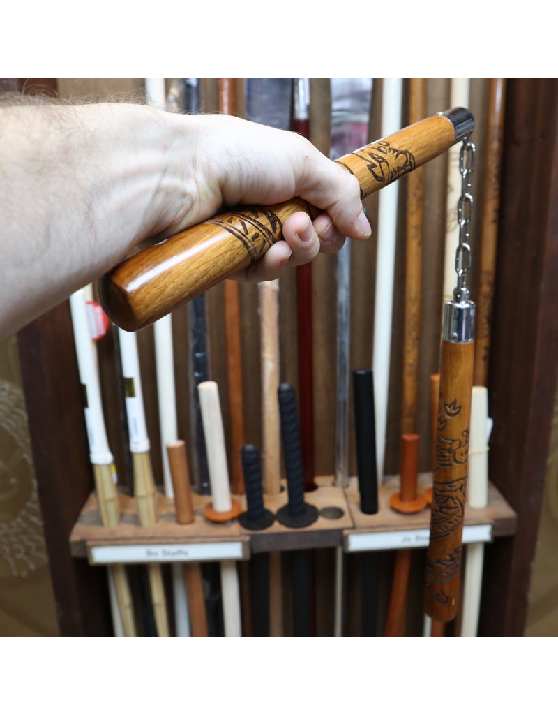 Carved Dragon Nunchaku are great looking and practial too Enso