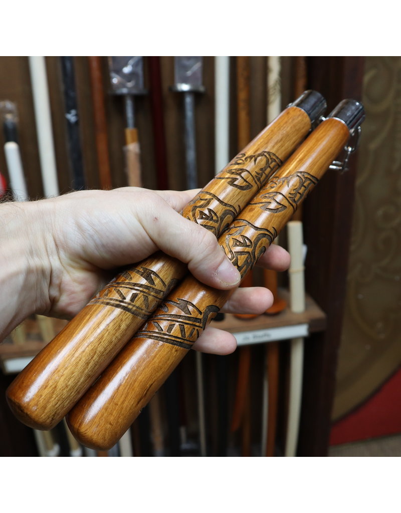 Carved Dragon Nunchaku are great looking and practial too Enso