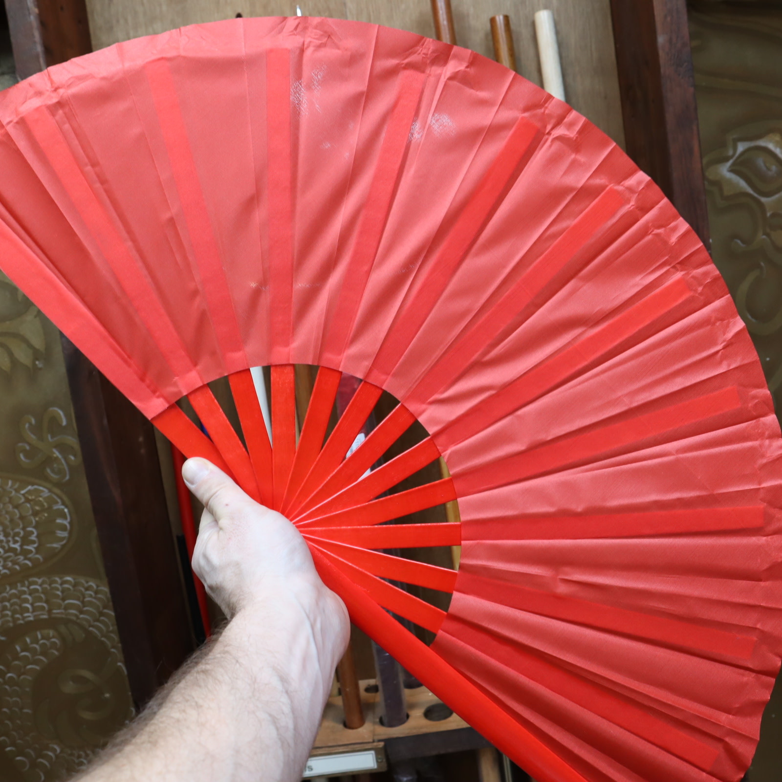Bamboo Tai Chi Fan is lightweight and great for Tai Chi Enso Martial