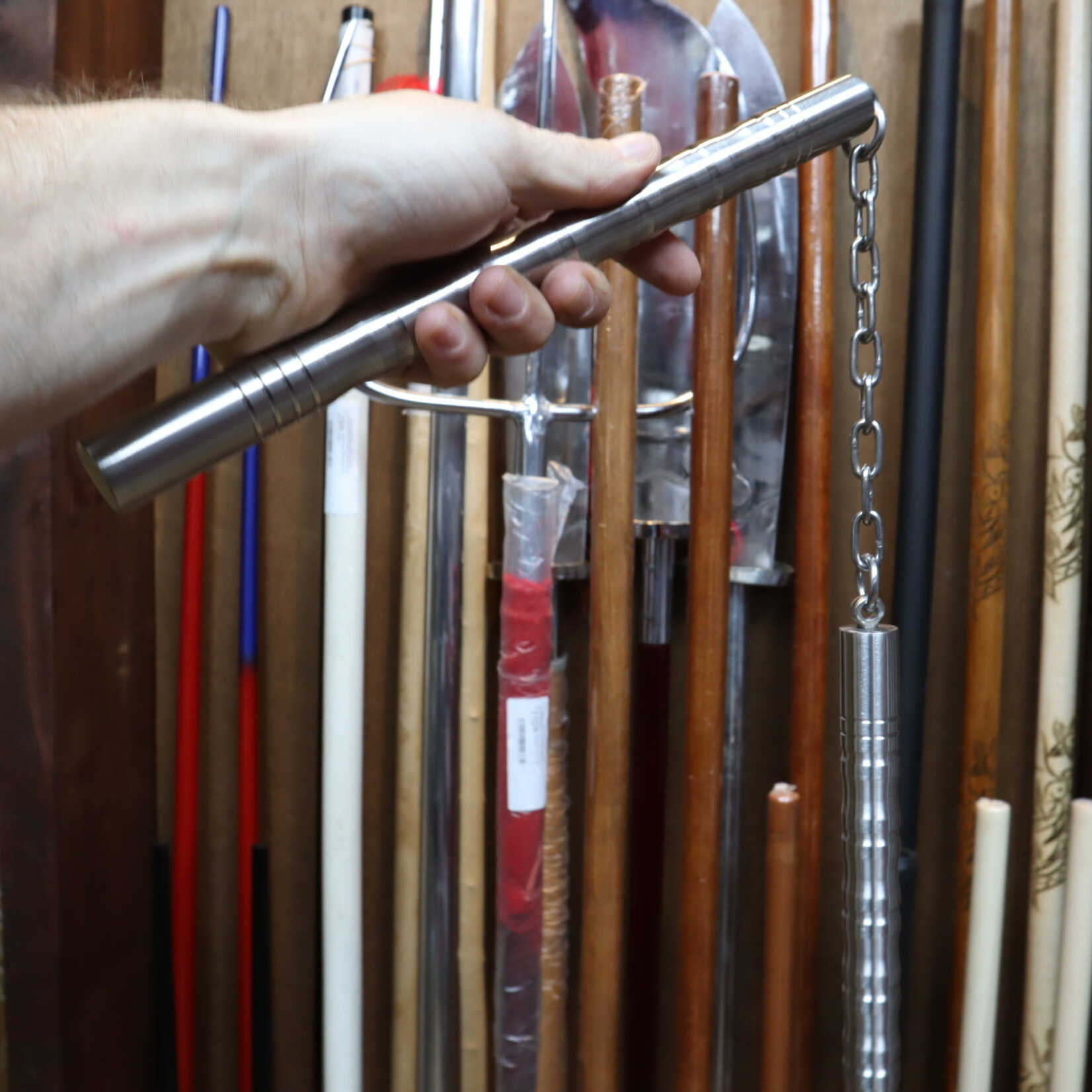 Bamboo Metal Nunchaku
