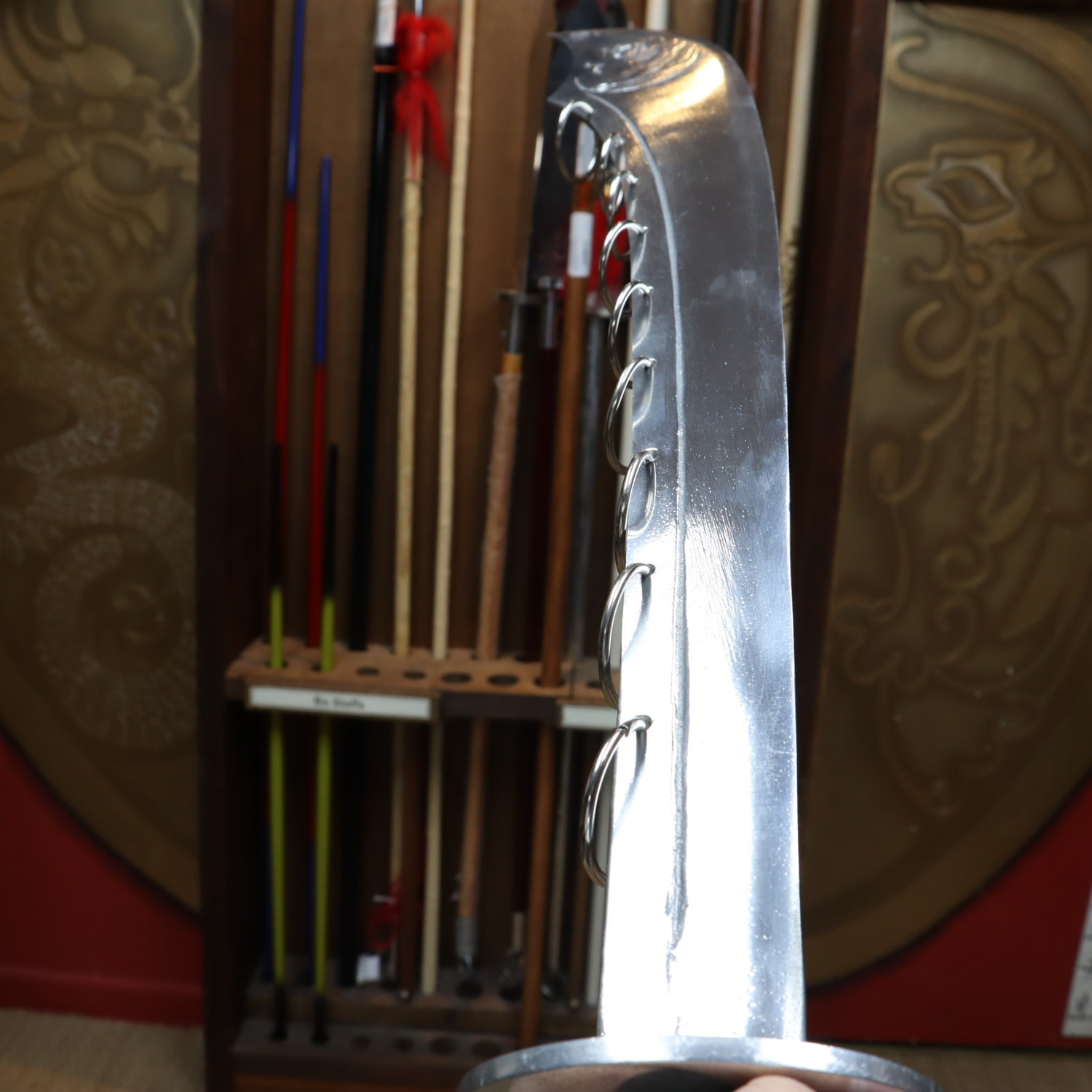 Nine Ring Broadsword for Traditional Chinese Kung Fu Enso Martial