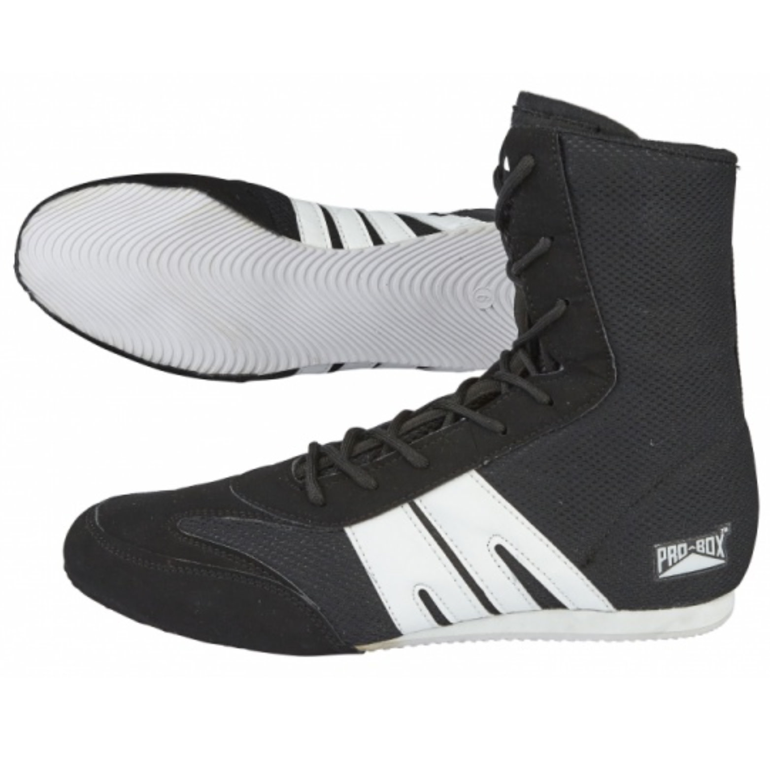 Pro Box Black Boxing Boots - A Cheap Professional Boot - Enso Martial ...