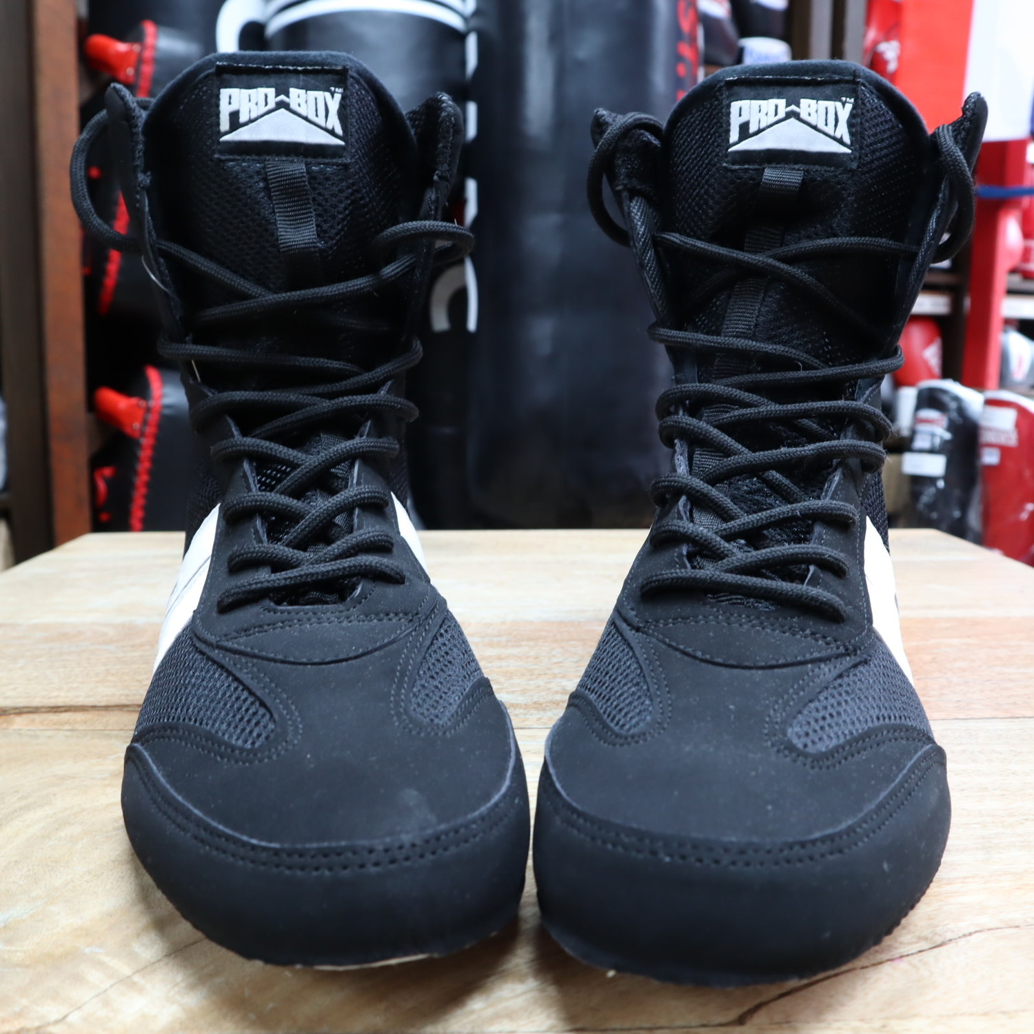 Pro Box Black Boxing Boots - A Cheap Professional Boot - Enso Martial ...