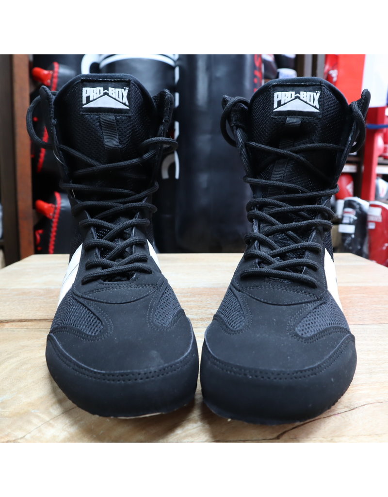 Pro Box Black Boxing Boots - A Cheap Professional Boot - Enso Martial ...