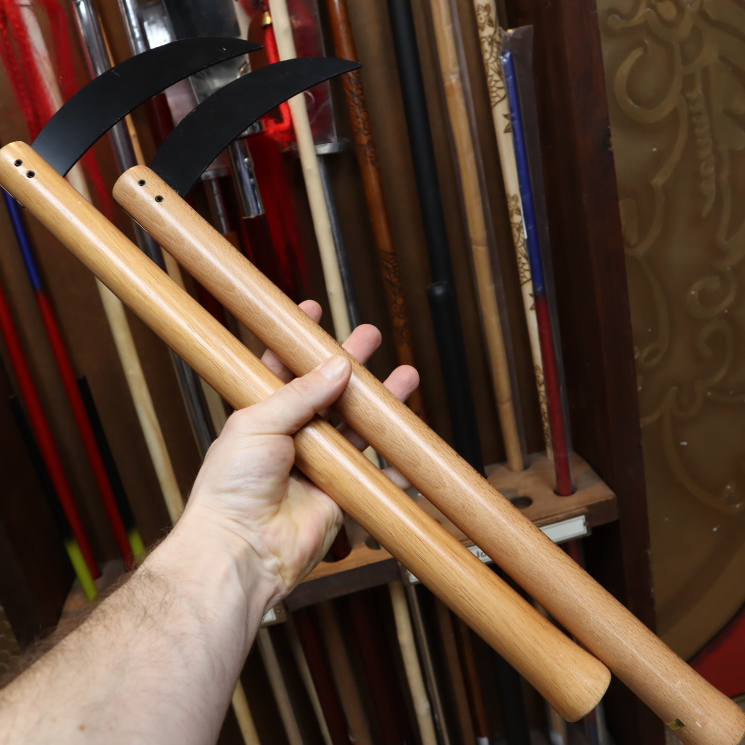 Metal Kama Weapon an Okinawan weapon based on the sickle Enso Martial