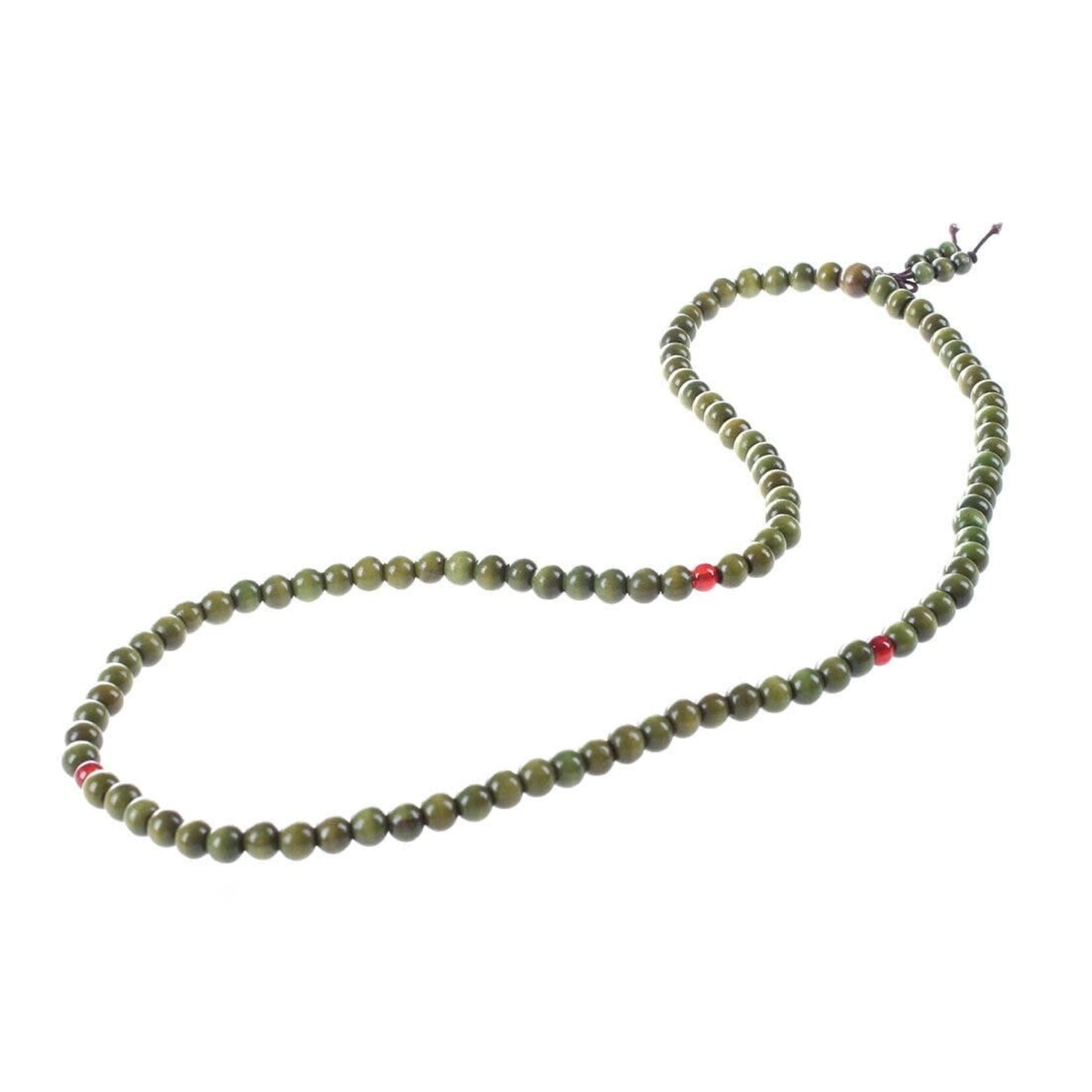 Enso Martial Arts Shop Green Buddhist Mala Beads Bracelet