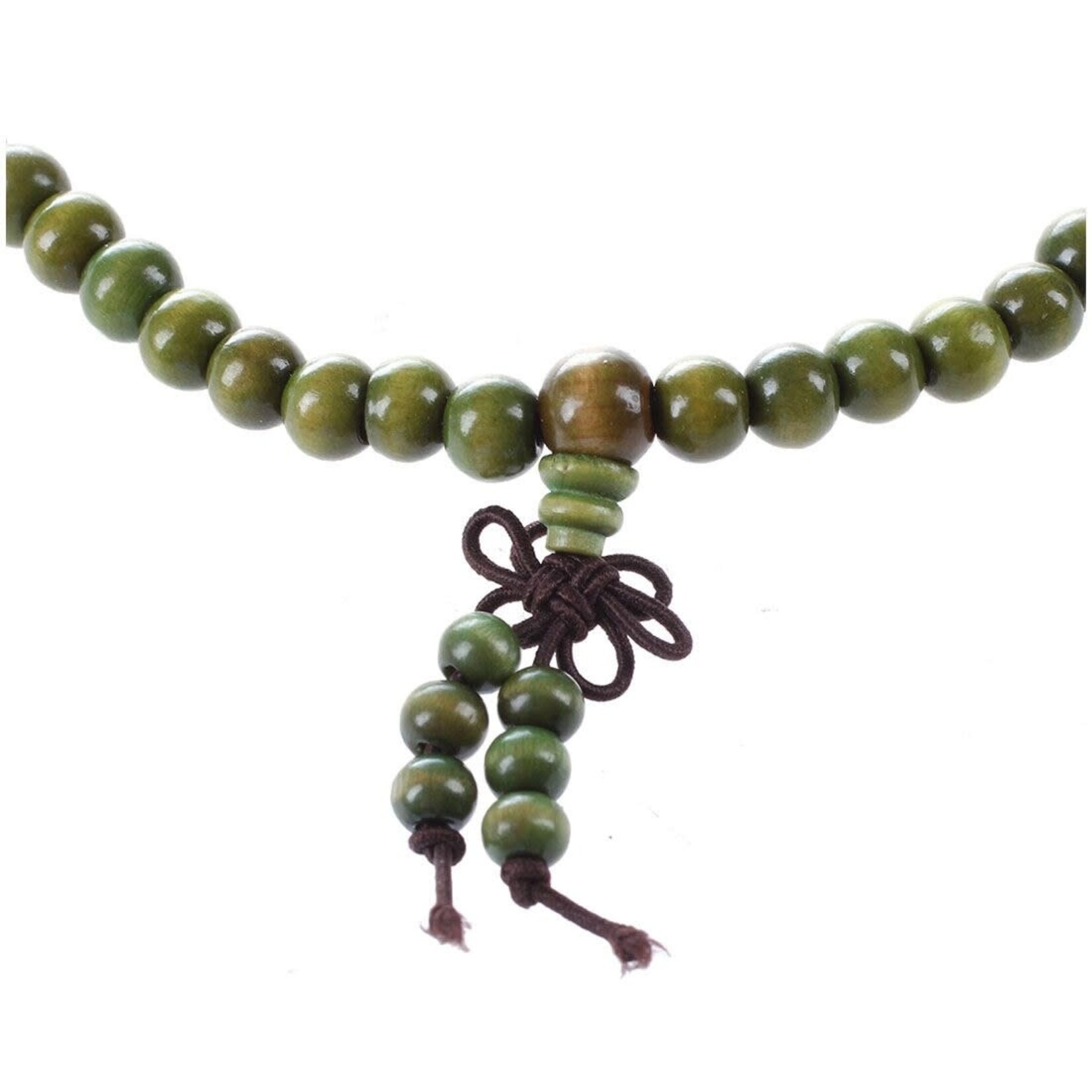 Enso Martial Arts Shop Green Buddhist Mala Beads Bracelet