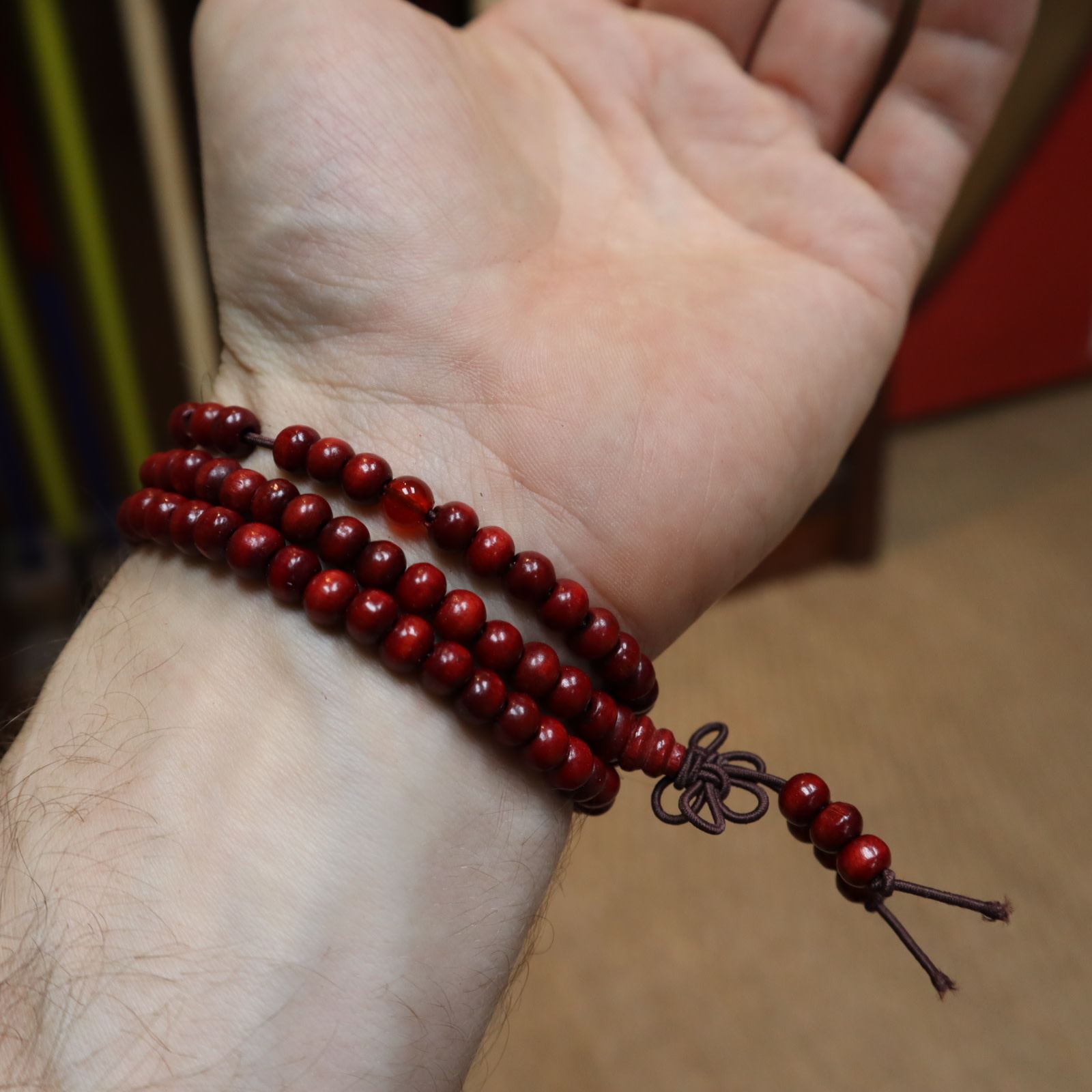 Wood Buddhist Mala Beads Bracelet - Enso Martial Arts Shop Bristol