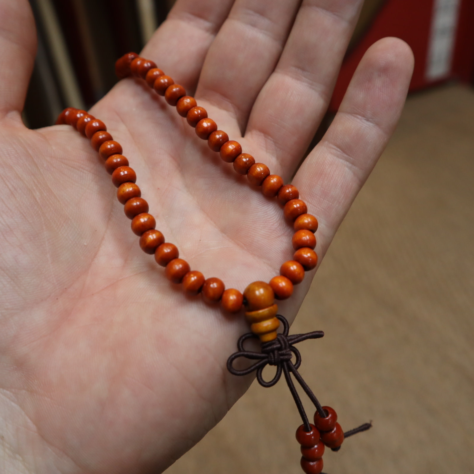 Orange Buddhist Mala Beads - Enso Martial Arts Shop Bristol