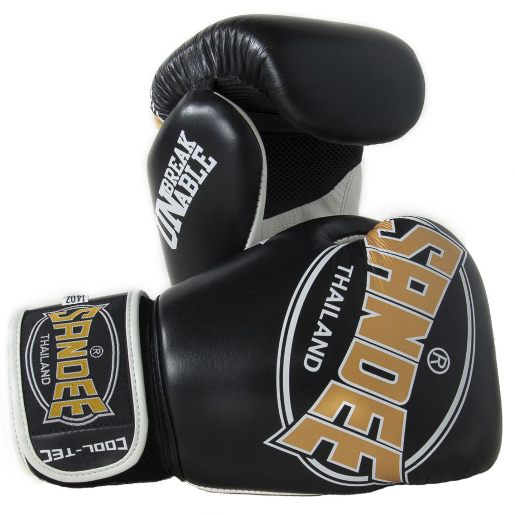Sandee Sandee Boxing Gloves Cool Tec Black & Gold