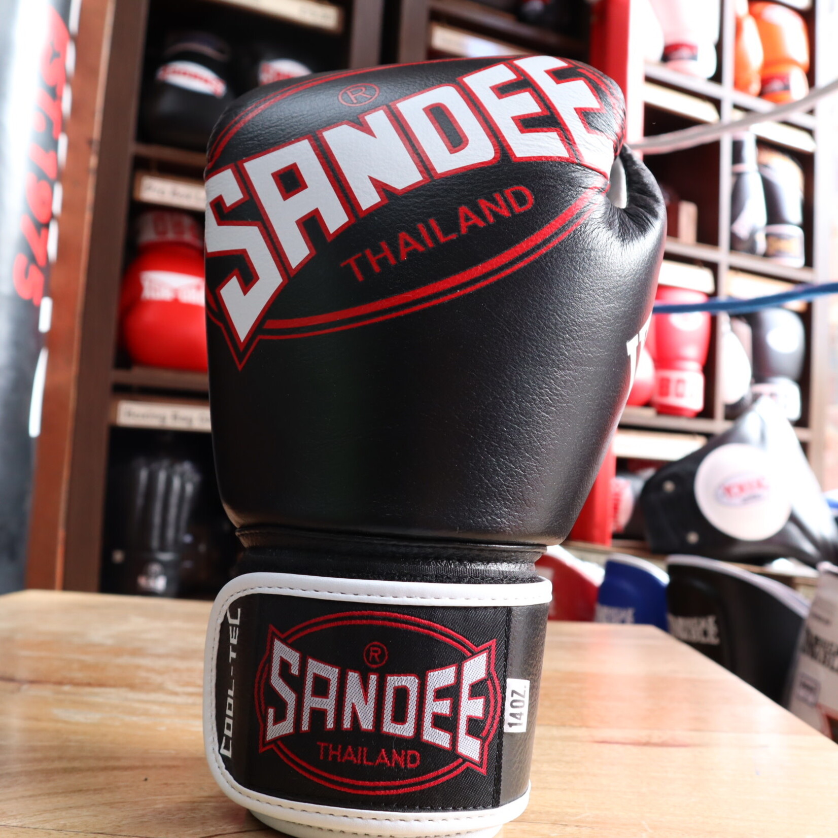 Sandee Sandee Boxing Gloves Cool Tec Black & White