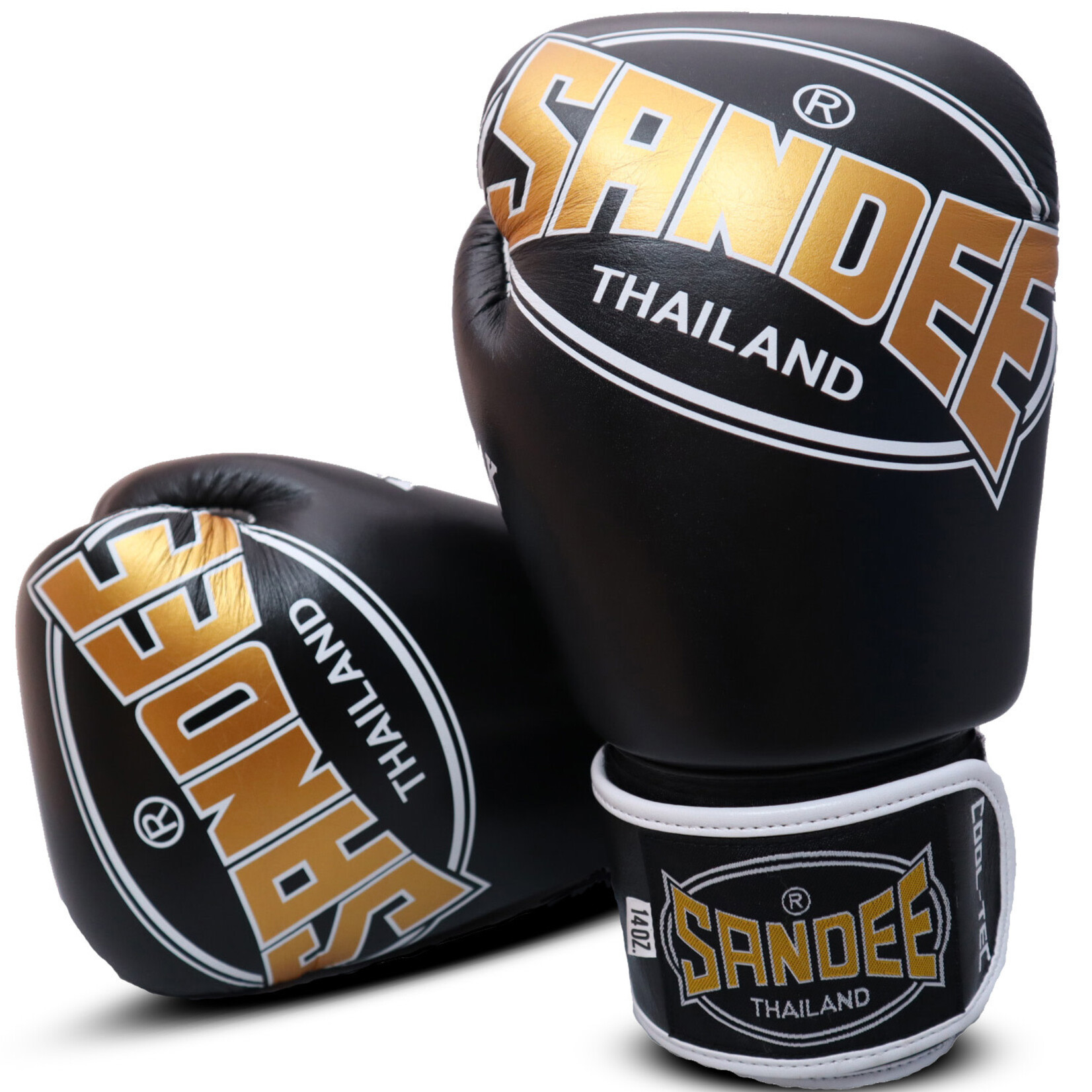 Sandee Sandee Boxing Gloves Cool Tec Black & Gold