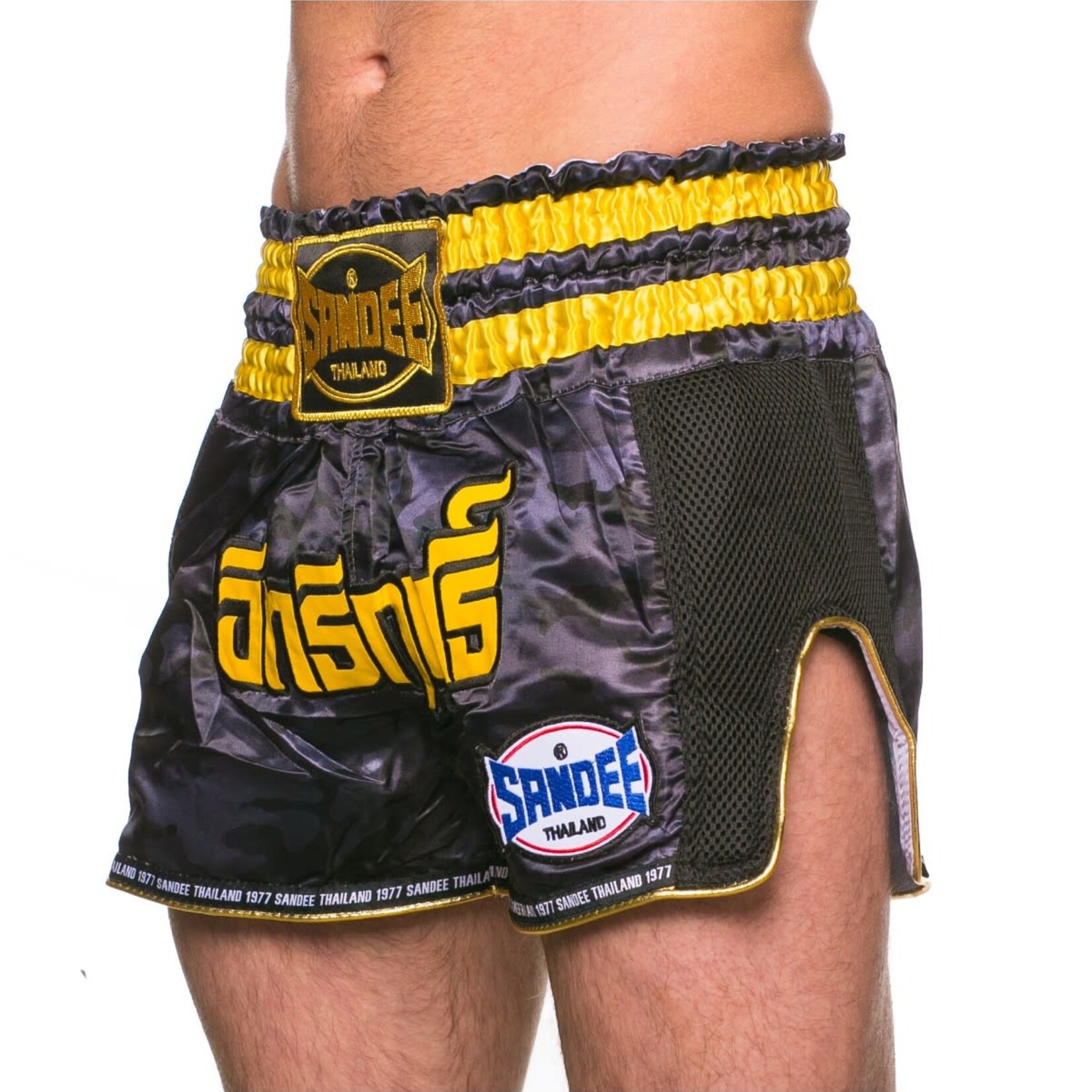 Sandee Sandee Thai Shorts Supernatural Black & Gold
