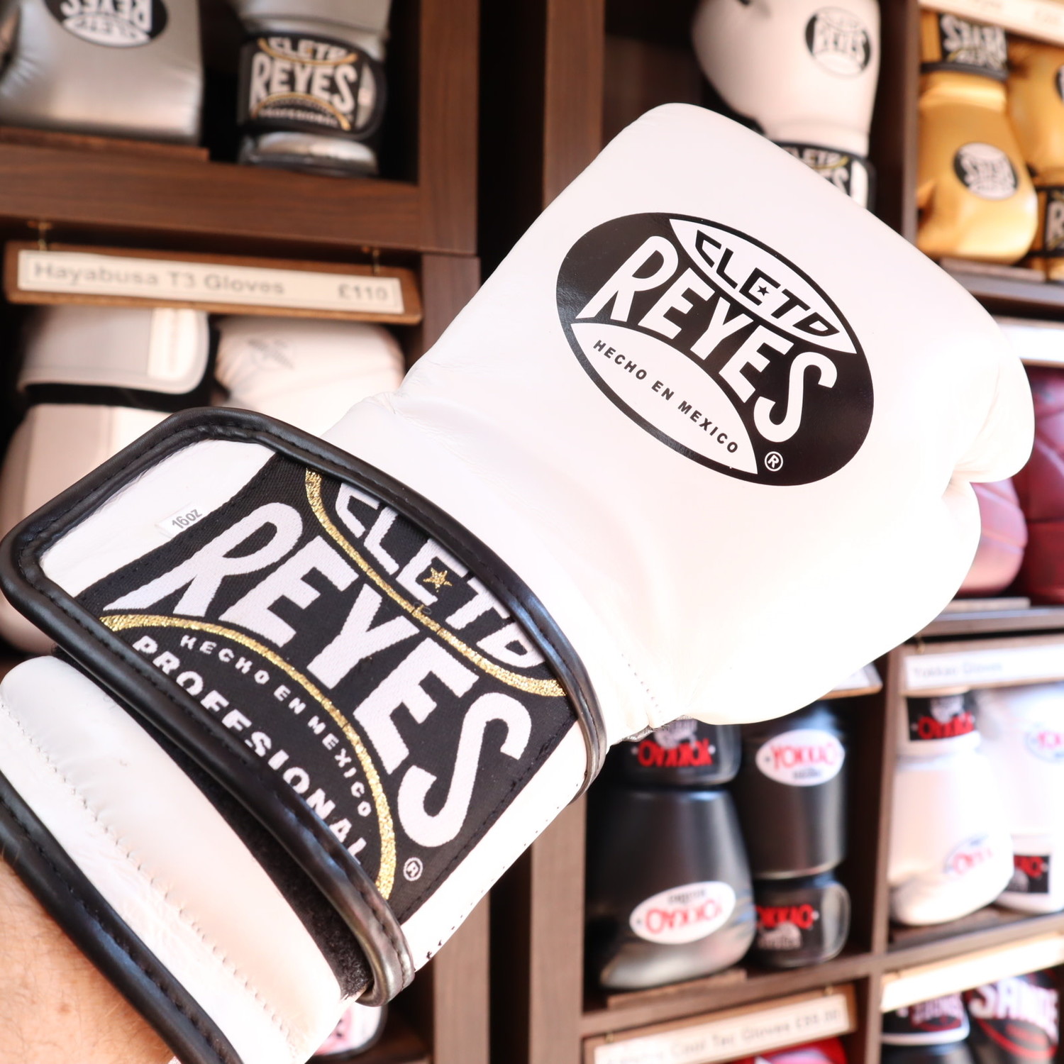 Cleto Reyes Boxing Gloves White Velcro Enso Martial Arts Shop Bristol